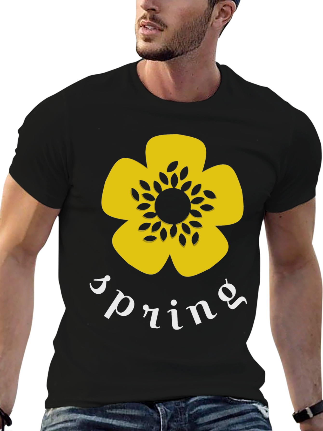 Spring Flower Graphic T-Shirt - Stylish Cotton Tee