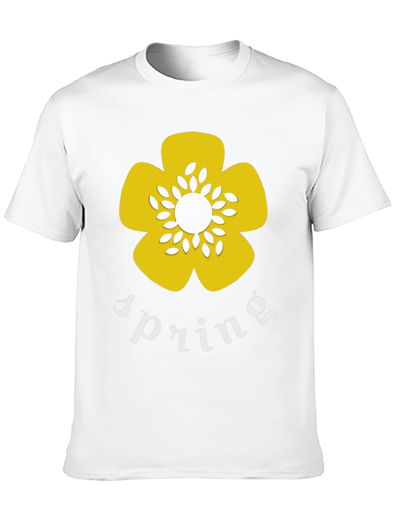 Spring Flower Graphic T-Shirt - Stylish Cotton Tee