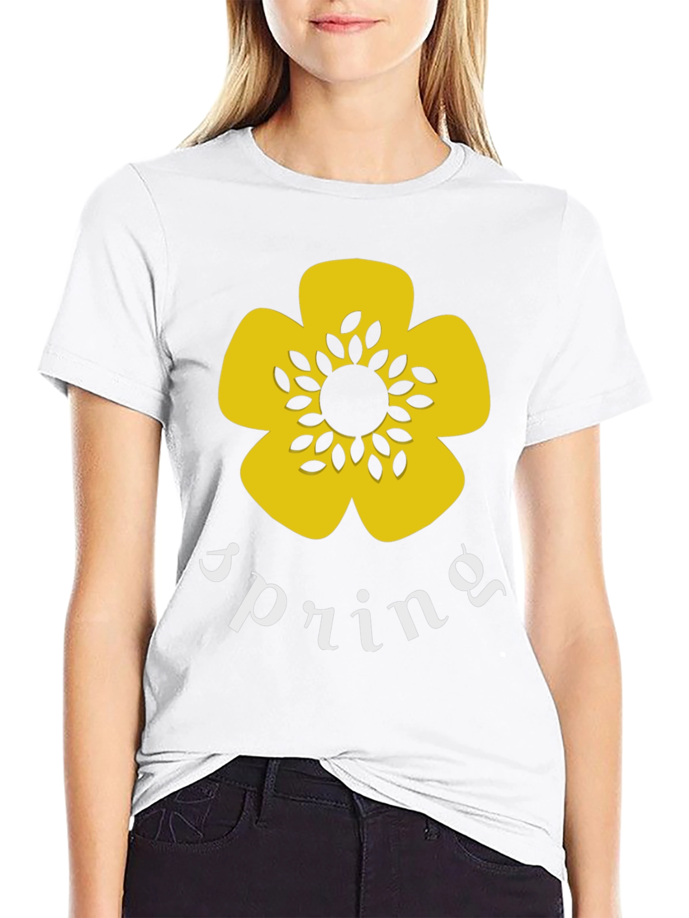 Spring Flower Graphic T-Shirt - Stylish Cotton Tee