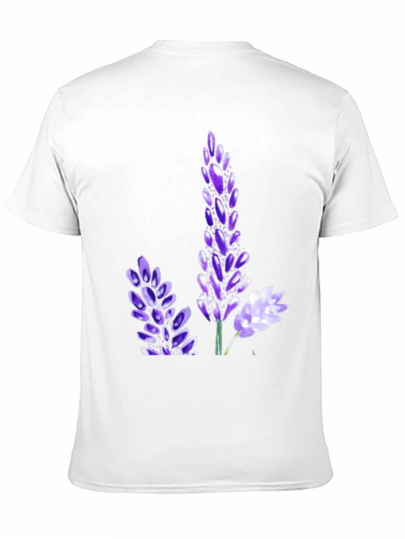 Black T-Shirt with Floral Print