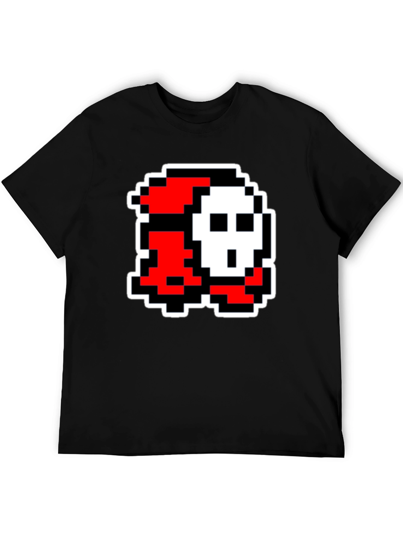 Pixel Art Character Graphic Tee - Black