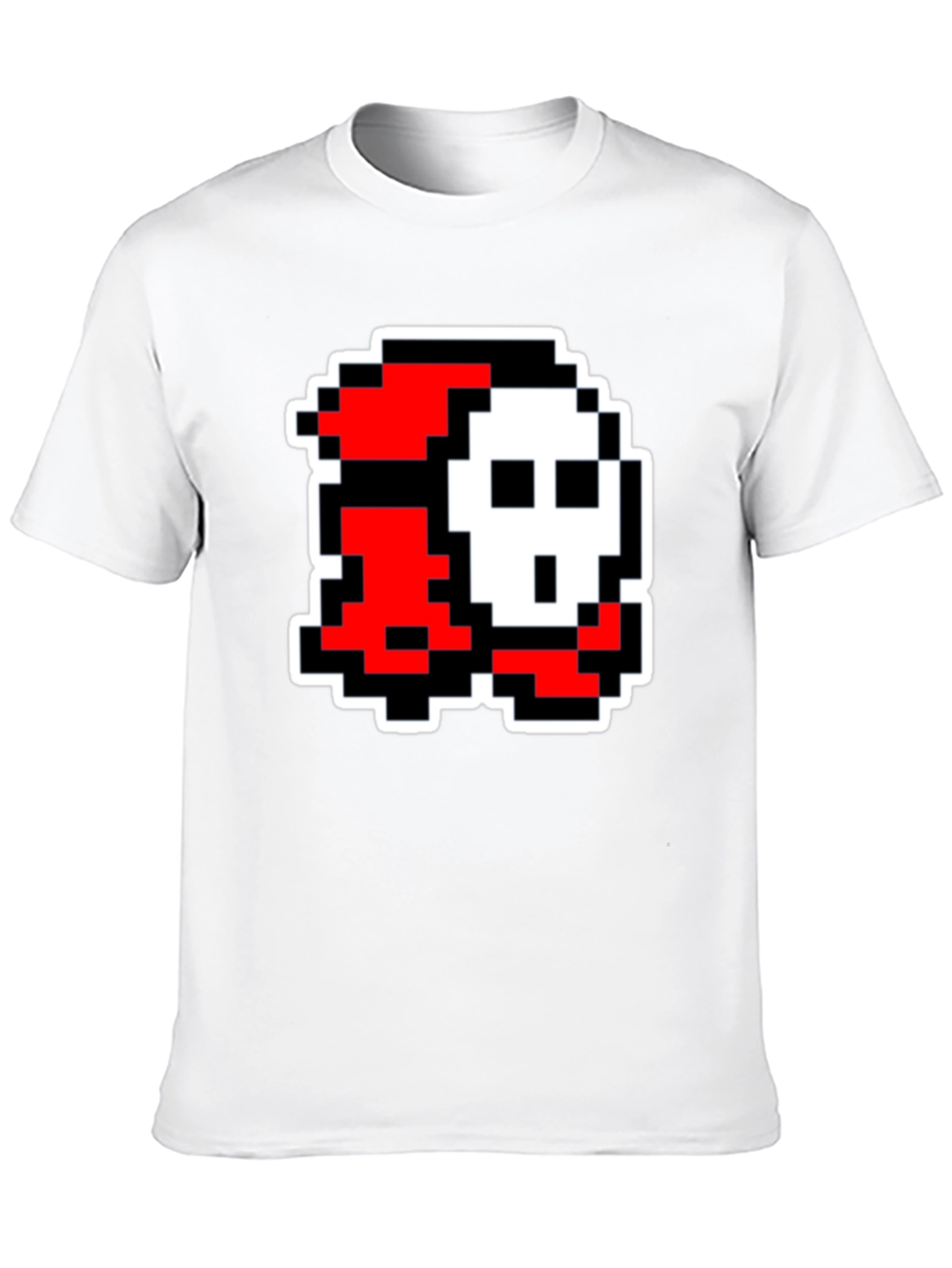 Pixel Art Character Graphic Tee - Black