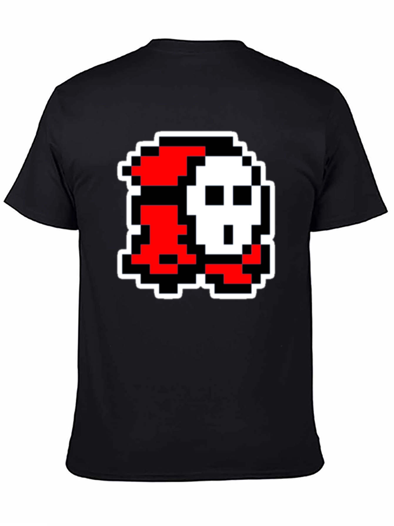 Pixel Art Character Graphic Tee - Black