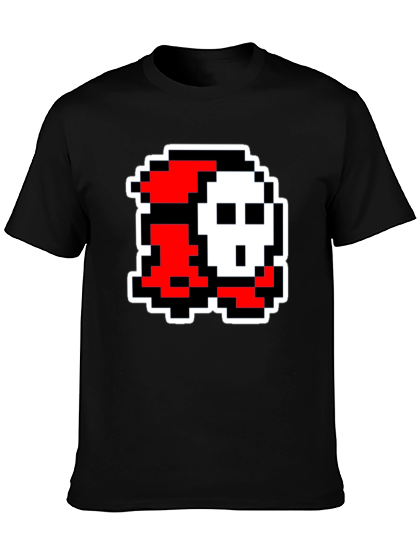 Pixel Art Character Graphic Tee - Black