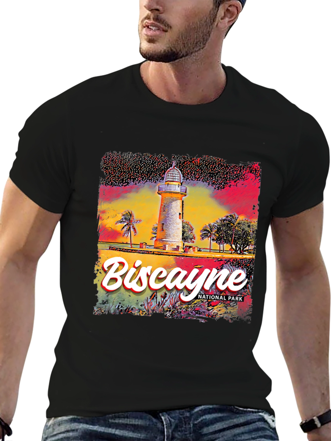 Biscayne National Park Lighthouse Graphic Tee