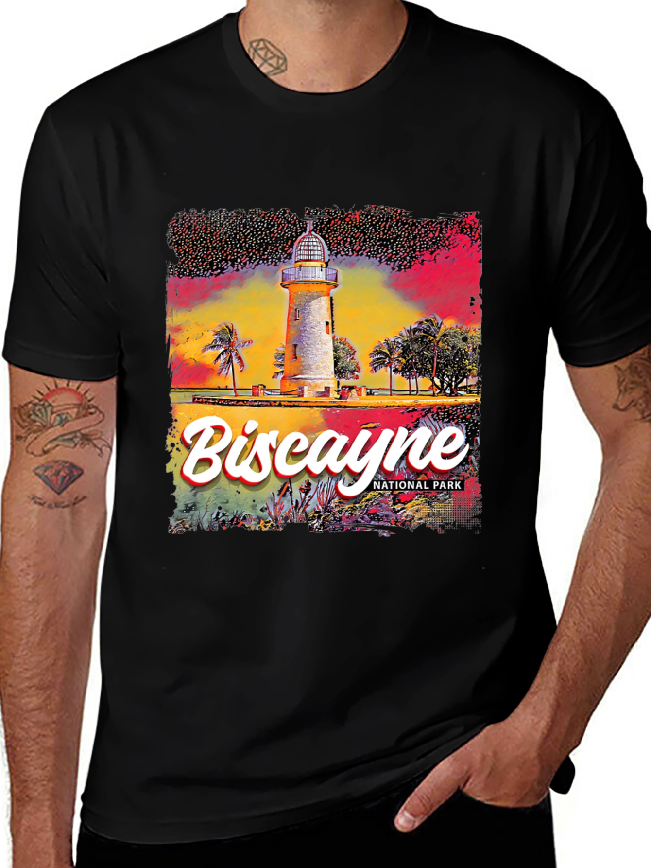 Biscayne National Park Lighthouse Graphic Tee