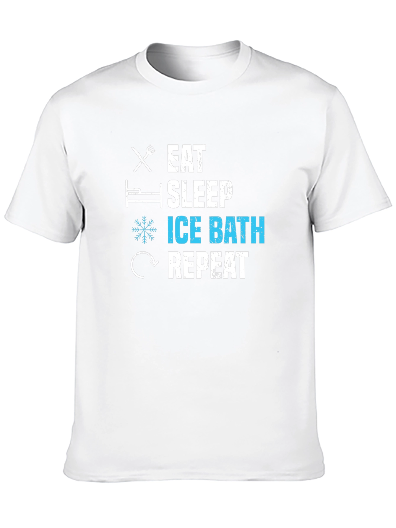Eat Sleep Ice Bath Repeat Graphic T-Shirt