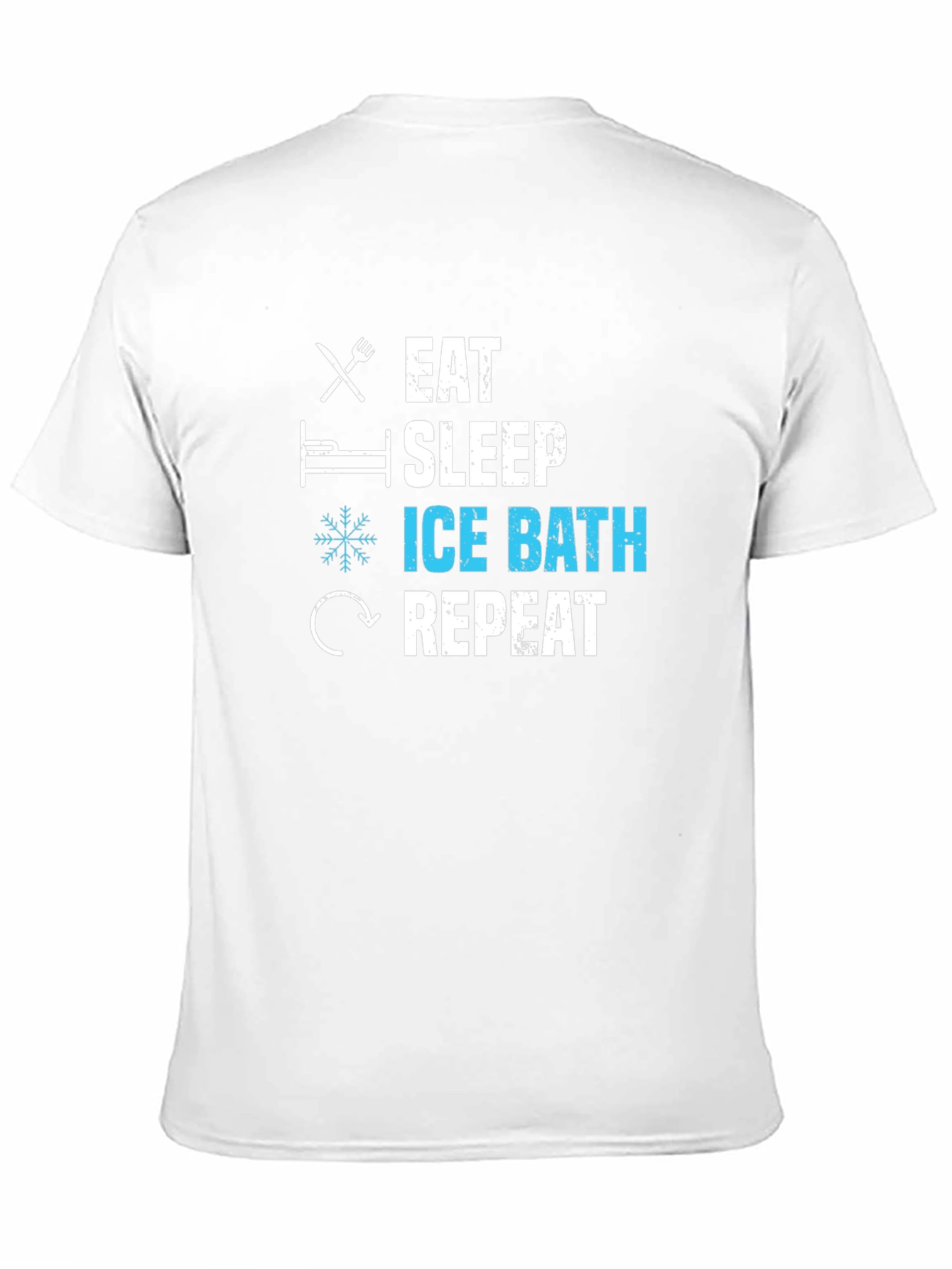 Eat Sleep Ice Bath Repeat Graphic T-Shirt