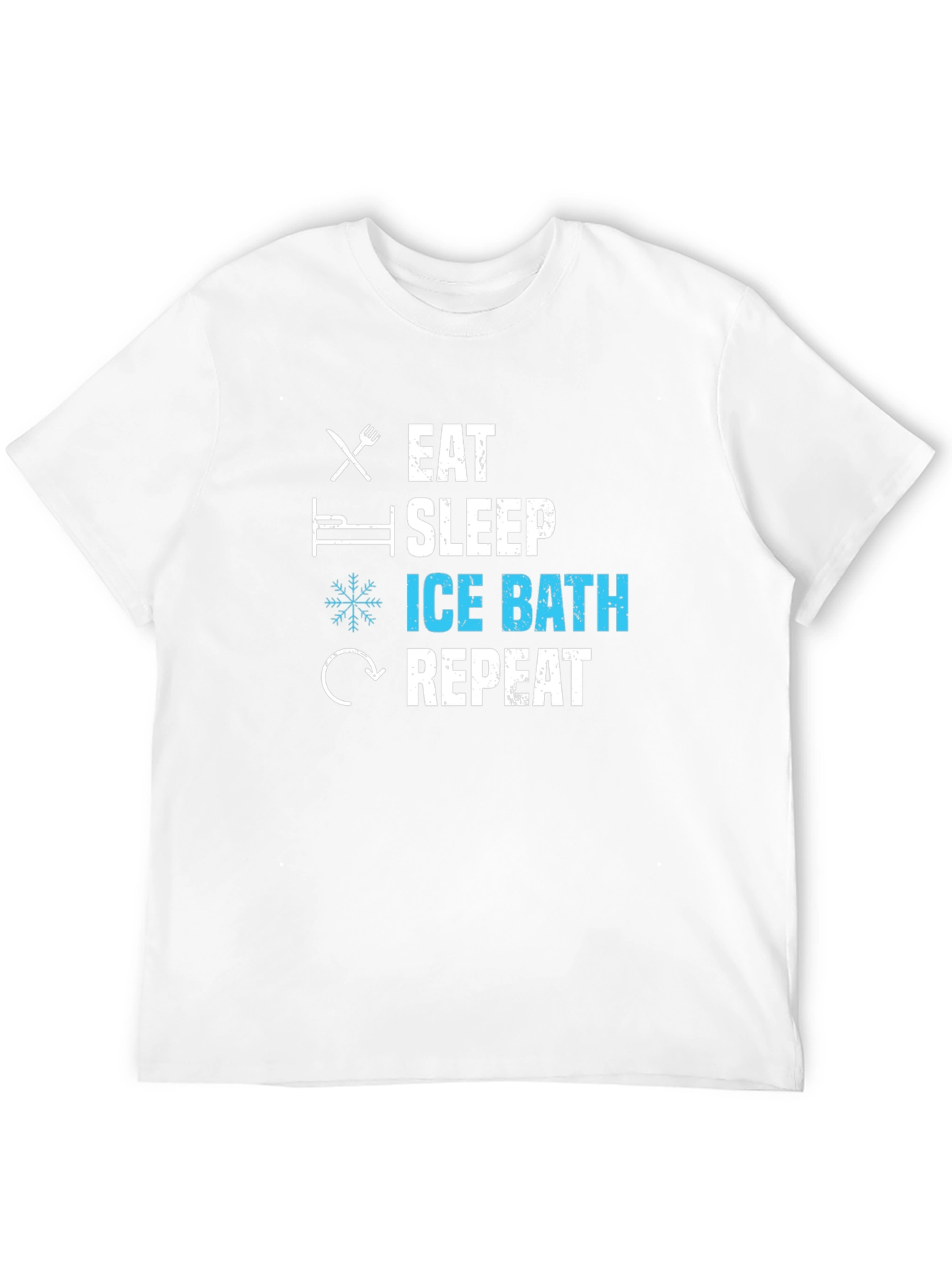 Eat Sleep Ice Bath Repeat Graphic T-Shirt