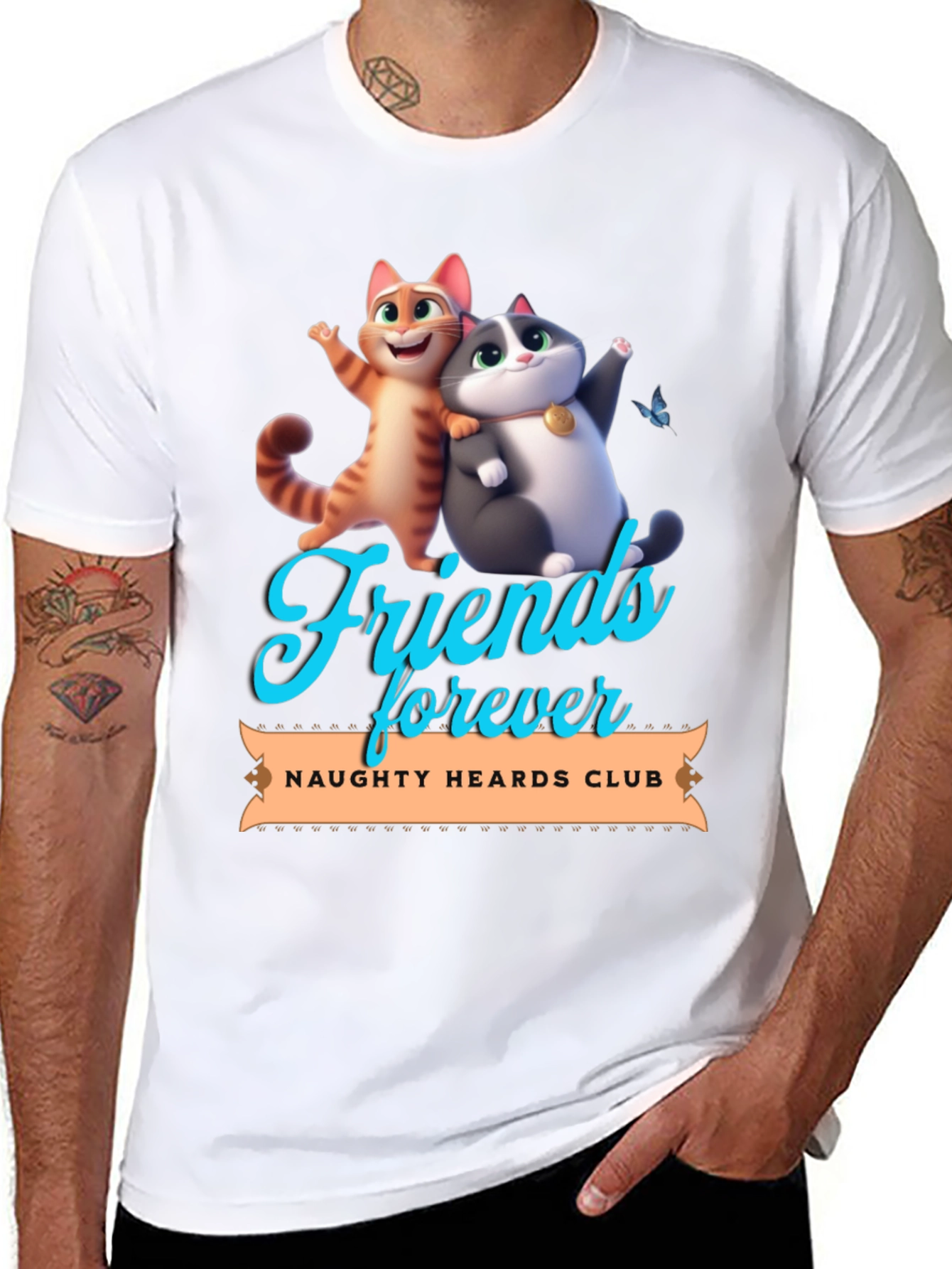 Friends Forever Naughty Hearths Club T-Shirt