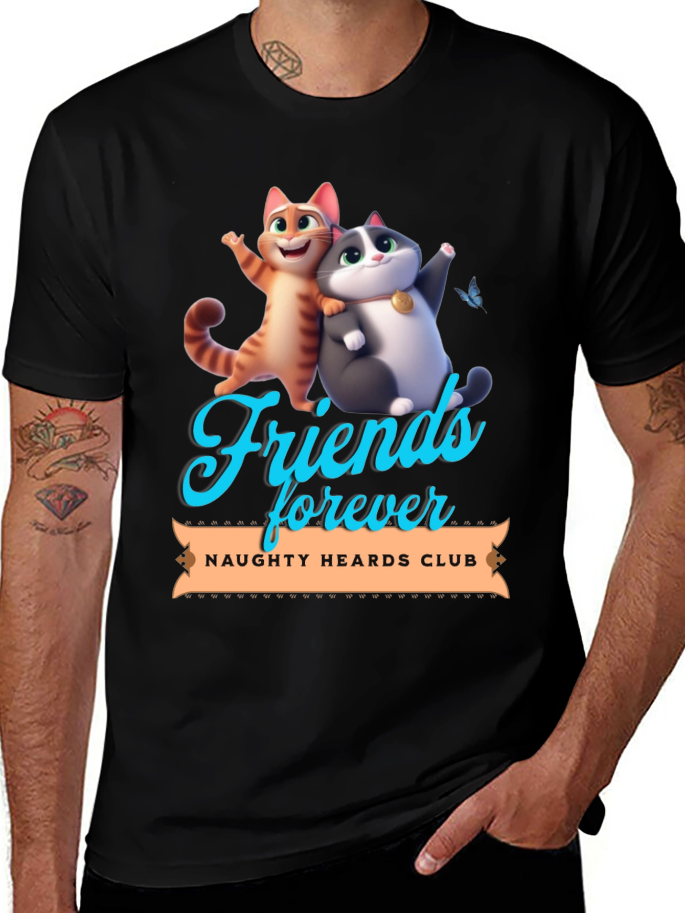 Friends Forever Naughty Hearths Club T-Shirt