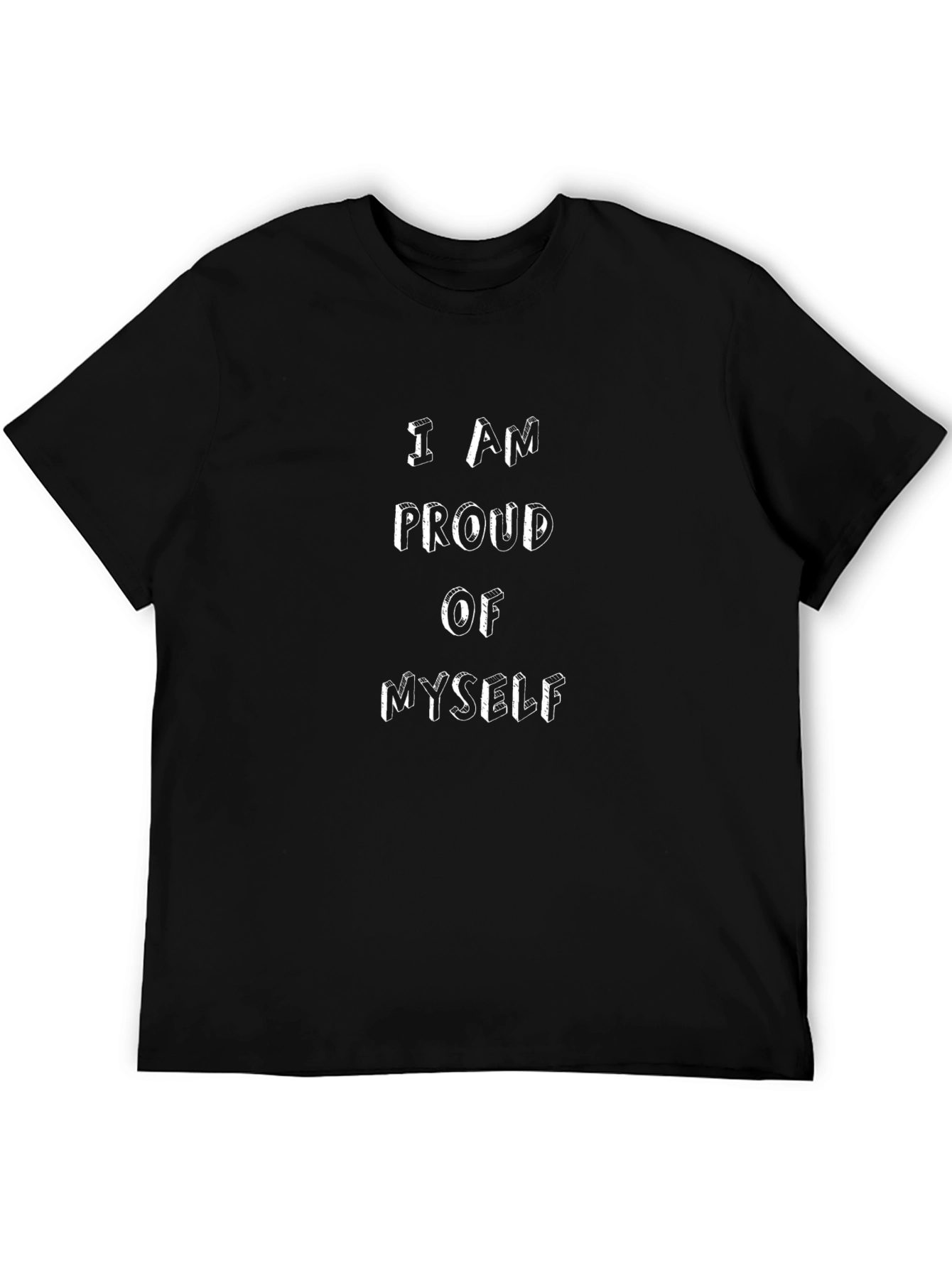 Proud Statement Graphic Tee - Classic Black