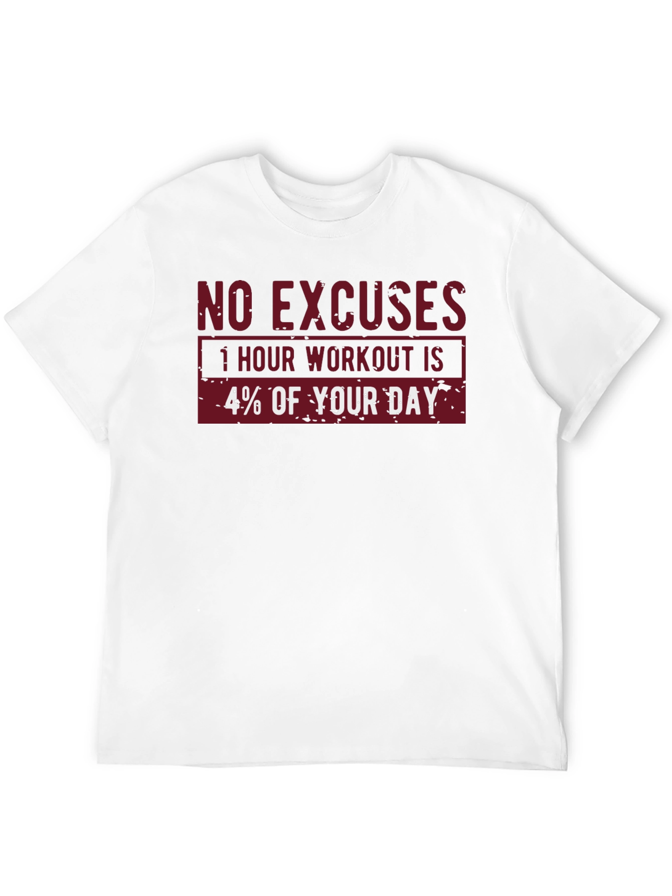 No Excuses Workout Motivational T-Shirt