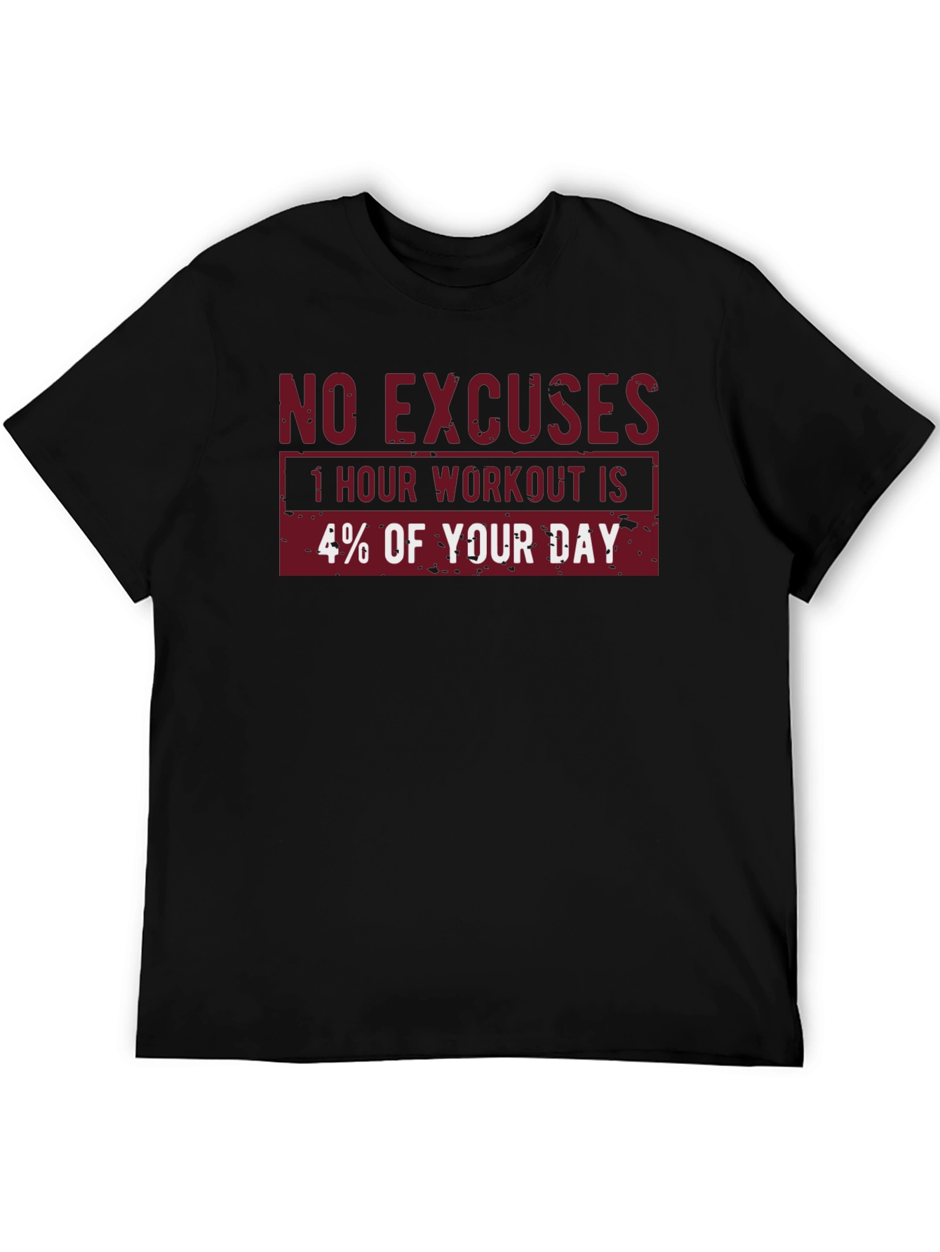 No Excuses Workout Motivational T-Shirt