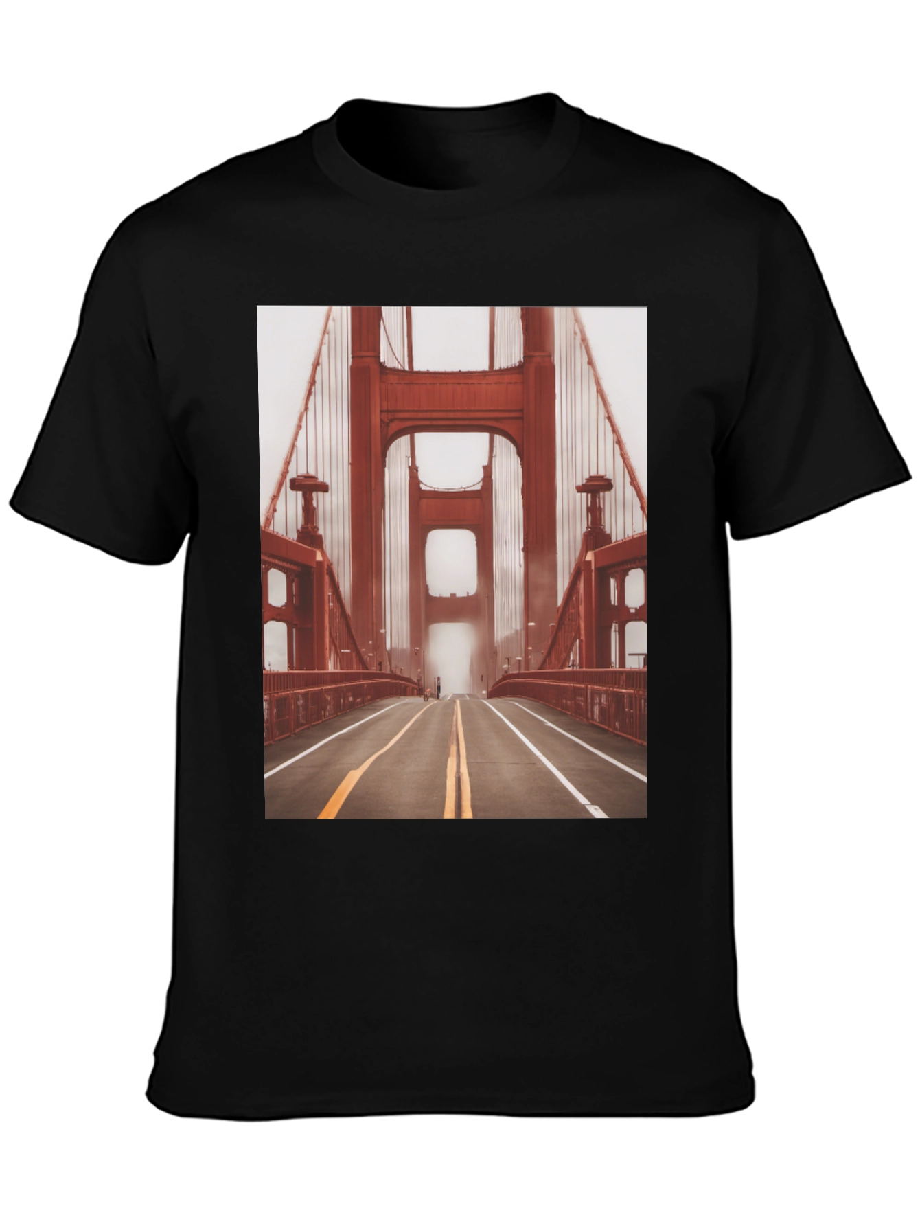 Golden Gate Bridge Graphic Tee - Black