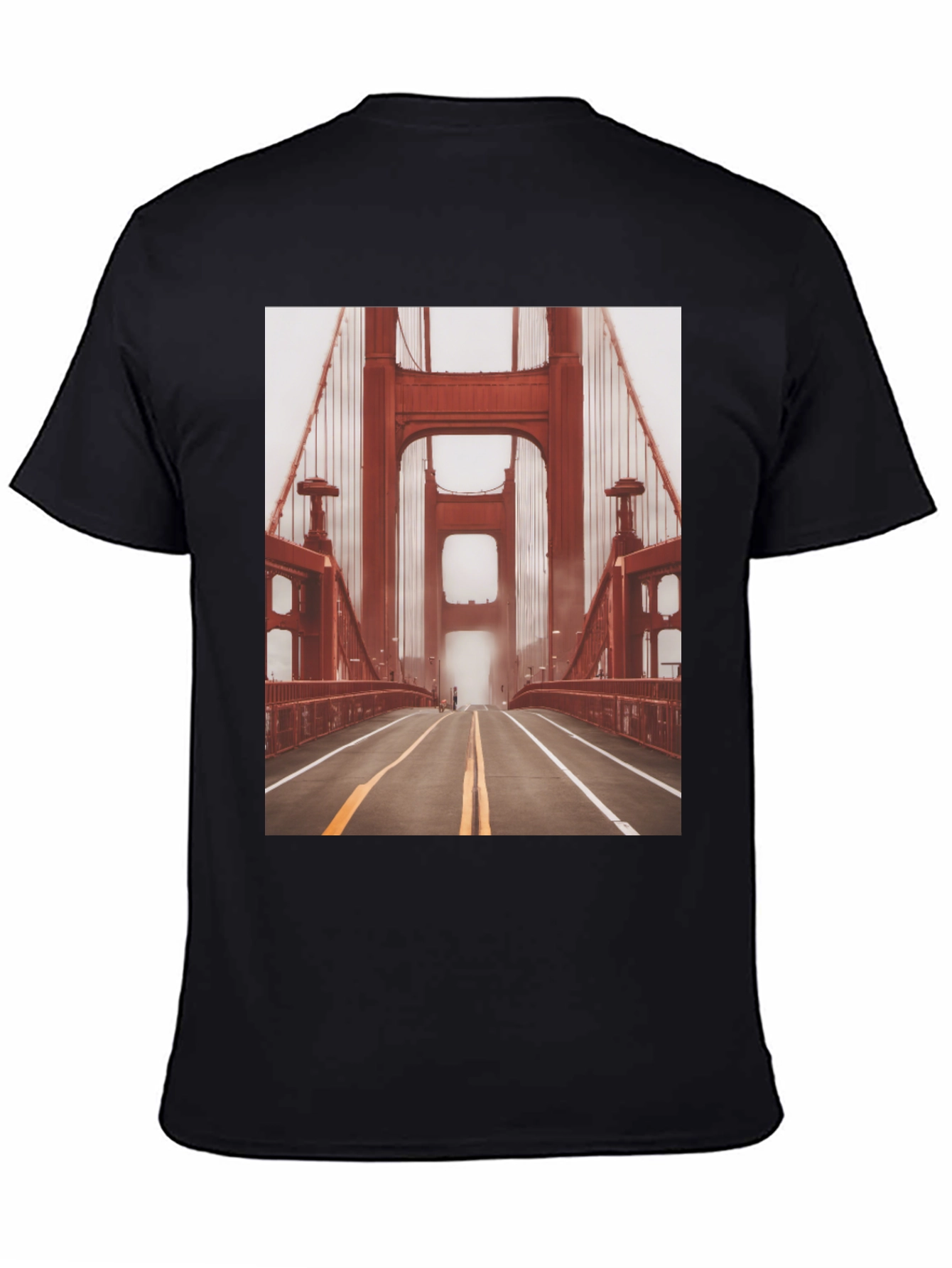 Golden Gate Bridge Graphic Tee - Black