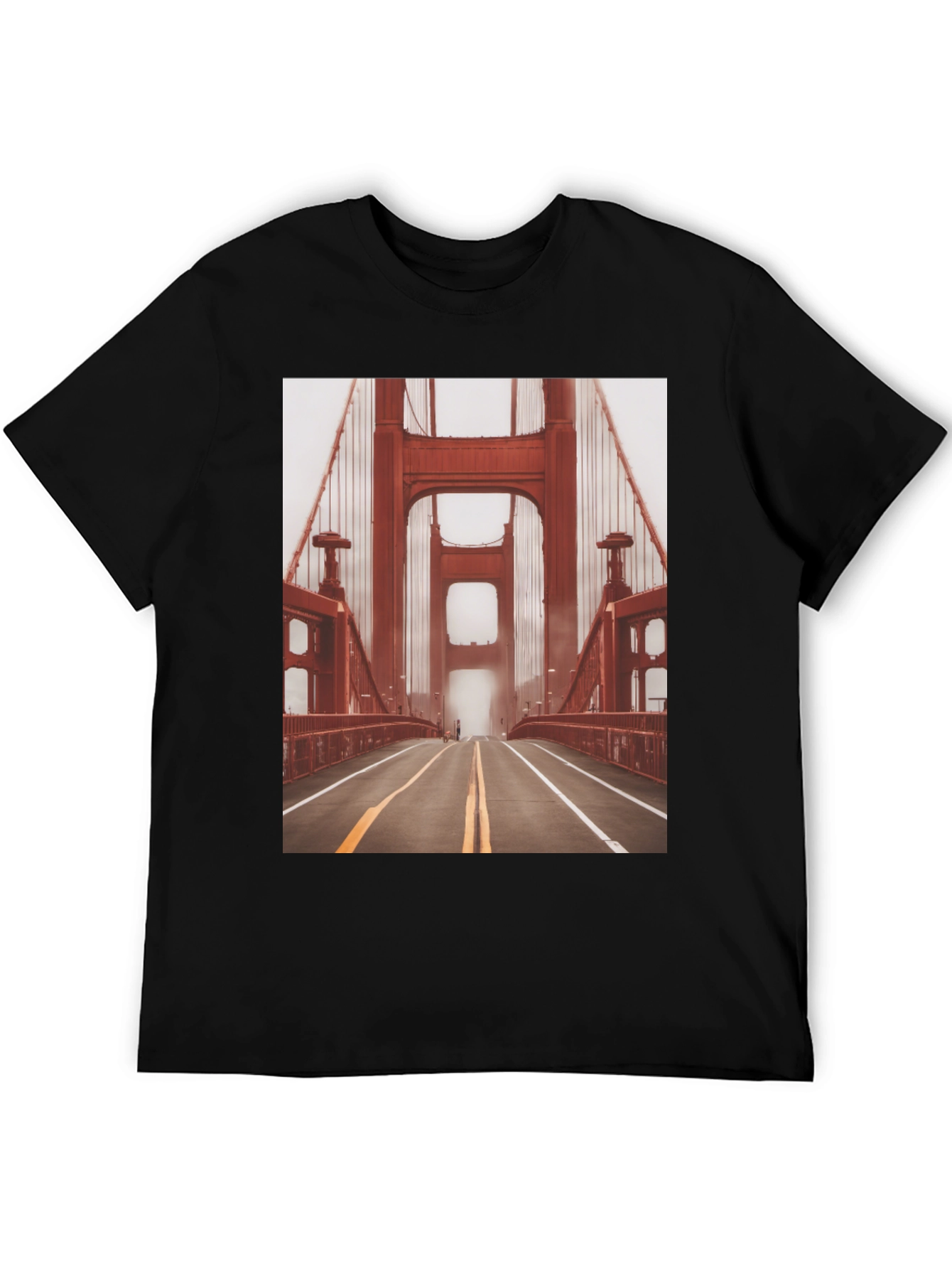 Golden Gate Bridge Graphic Tee - Black