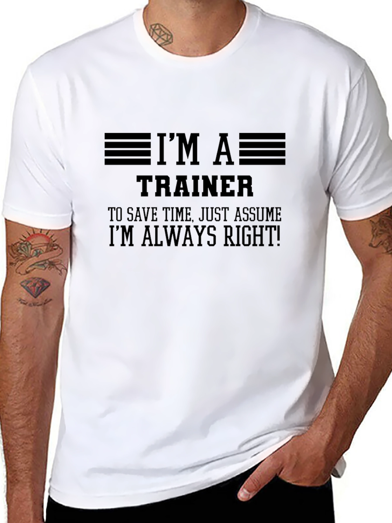 Im A Trainer Mens Black Graphic T-Shirt