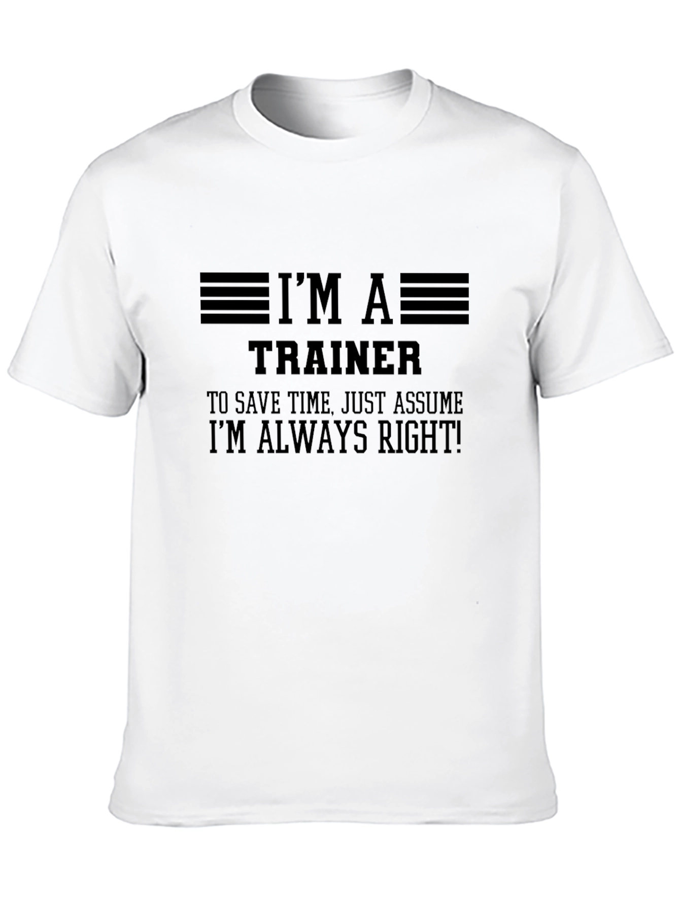 Im A Trainer Mens Black Graphic T-Shirt