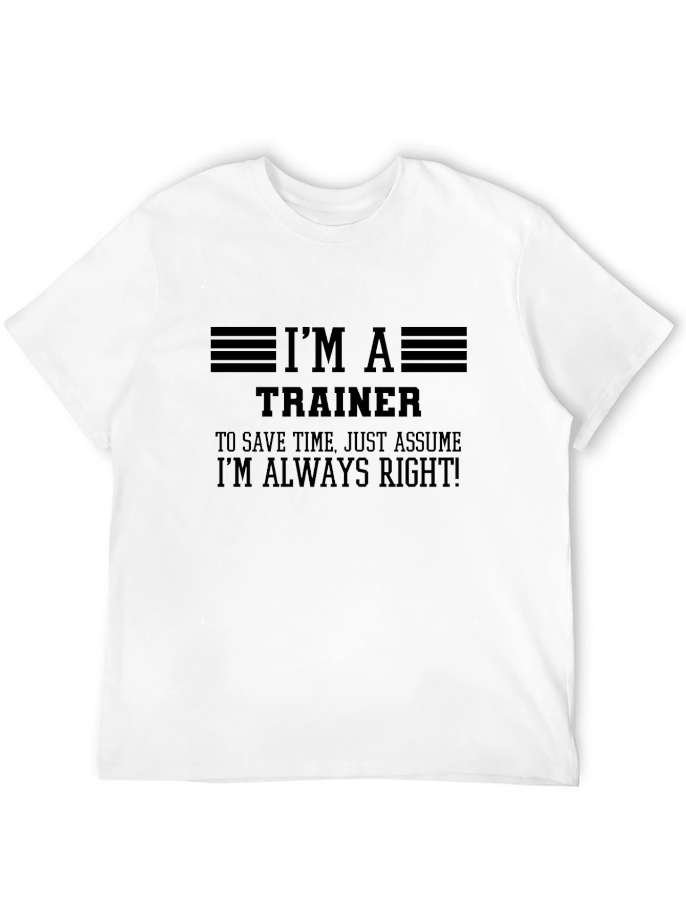 Im A Trainer Mens Black Graphic T-Shirt