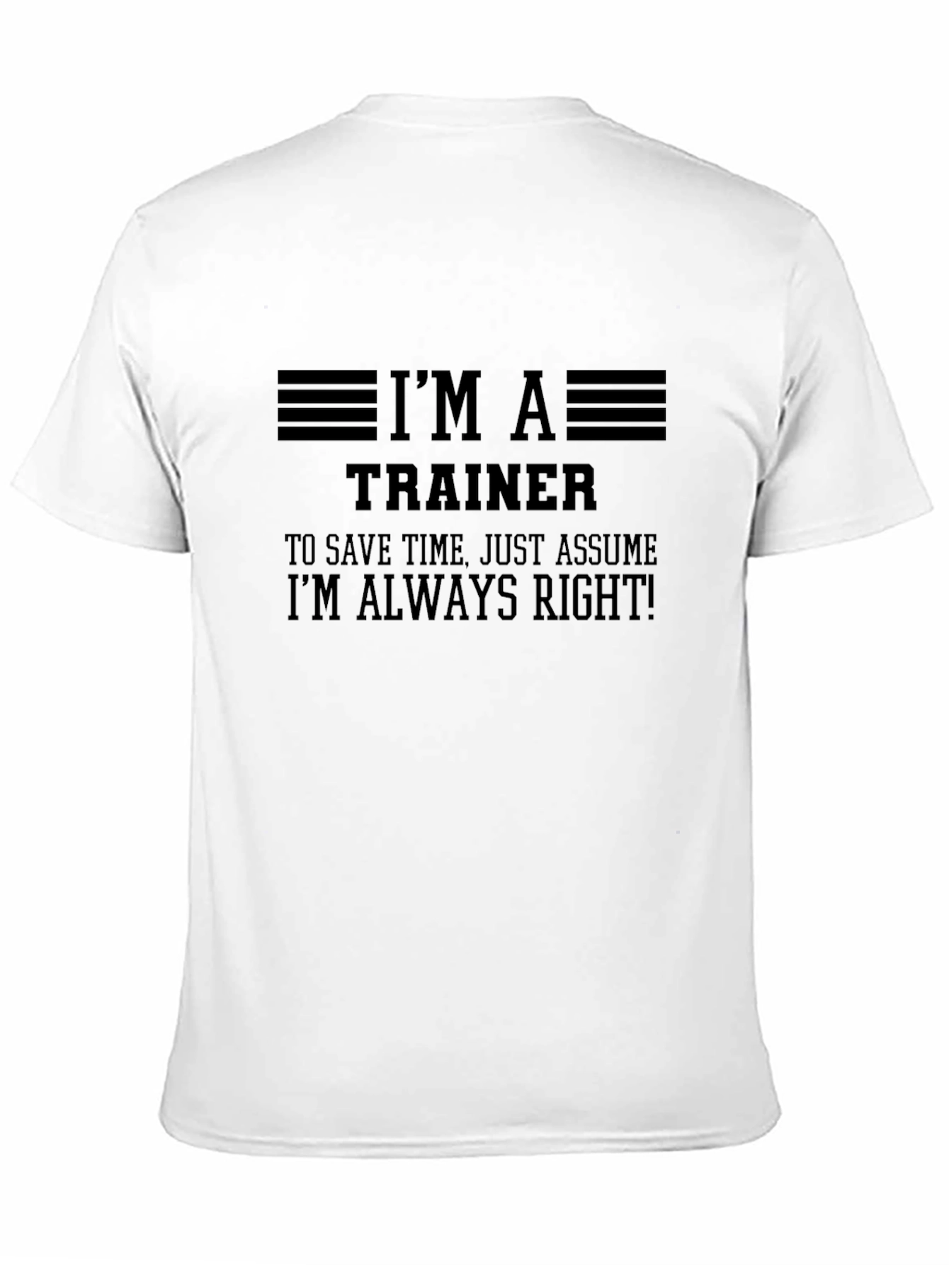 Im A Trainer Mens Black Graphic T-Shirt
