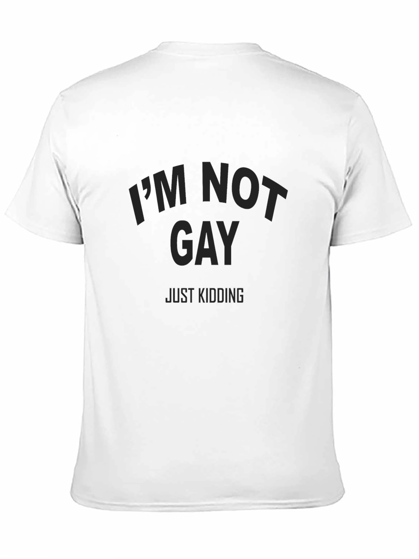 Funny Im Not Gay Black T-Shirt