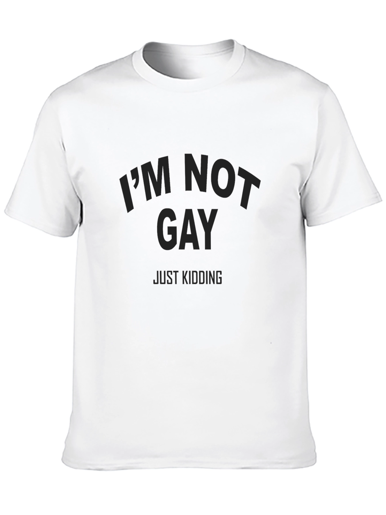 Funny Im Not Gay Black T-Shirt