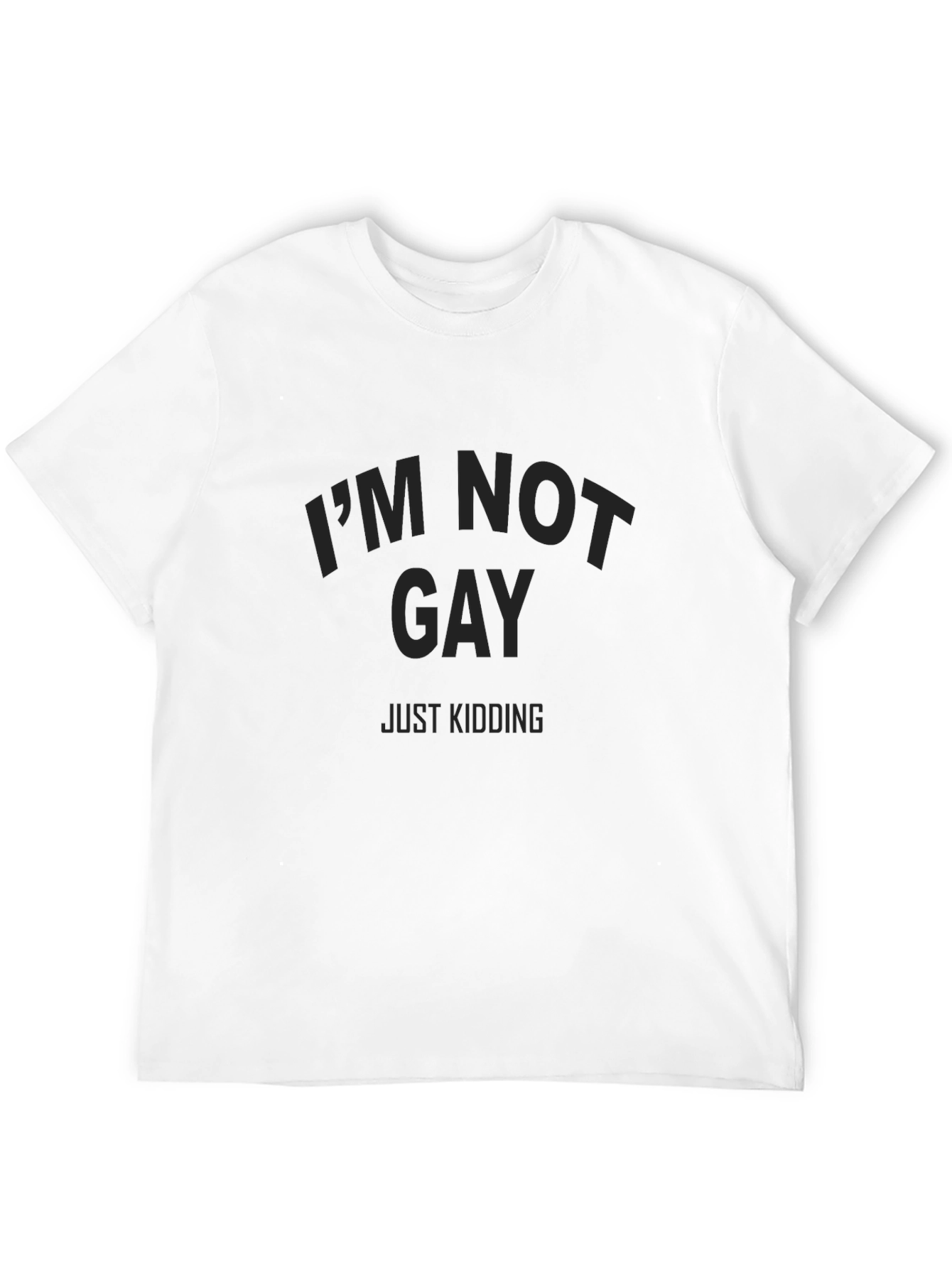 Funny Im Not Gay Black T-Shirt