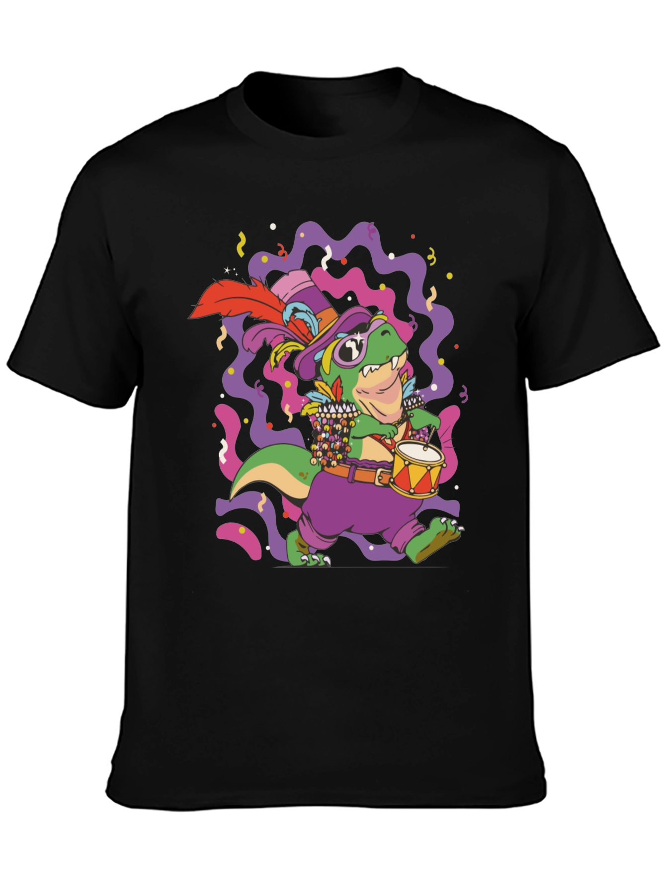 Mardi Gras Dino T-Shirt