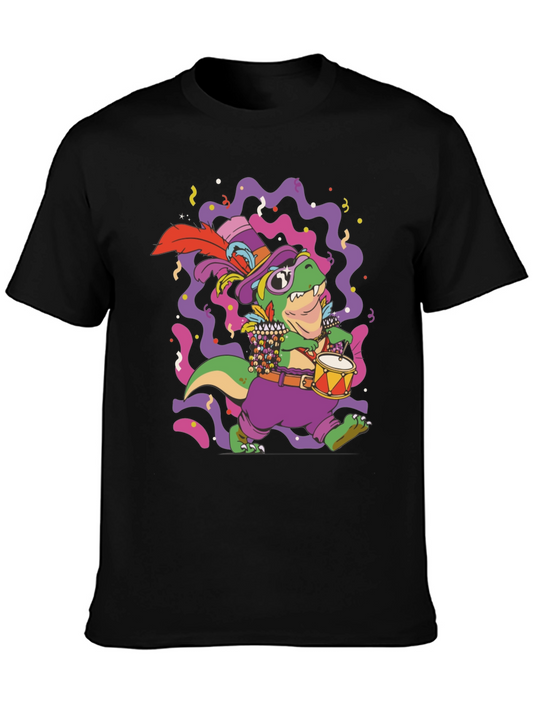 Mardi Gras Dino T-Shirt