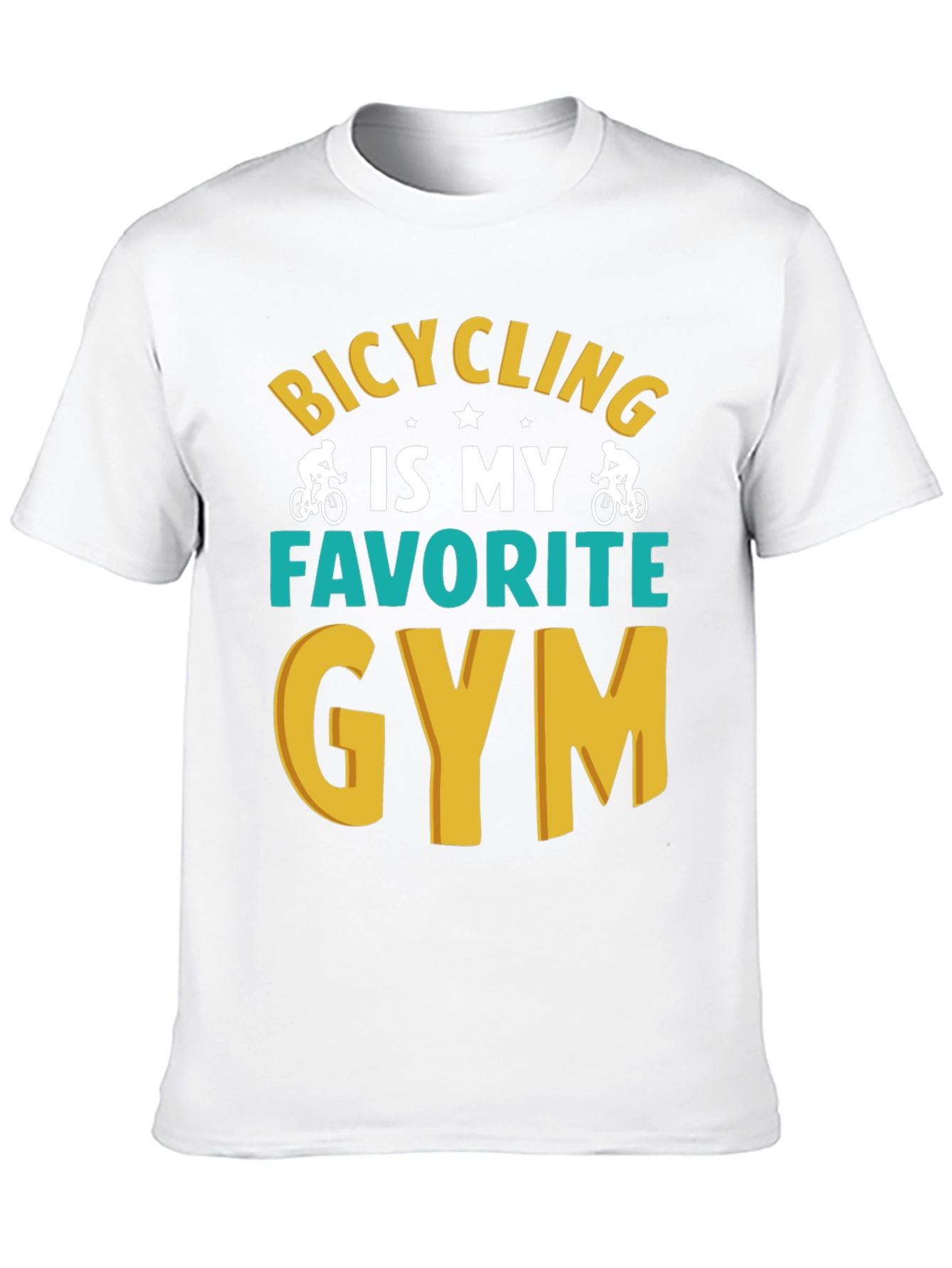 Bicycling is My Favorite Gym Graphic T-Shirt