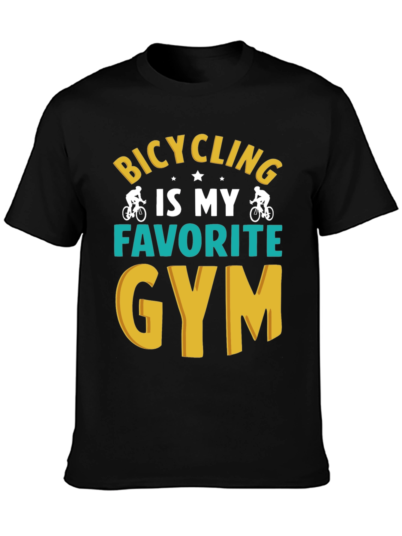 Bicycling is My Favorite Gym Graphic T-Shirt