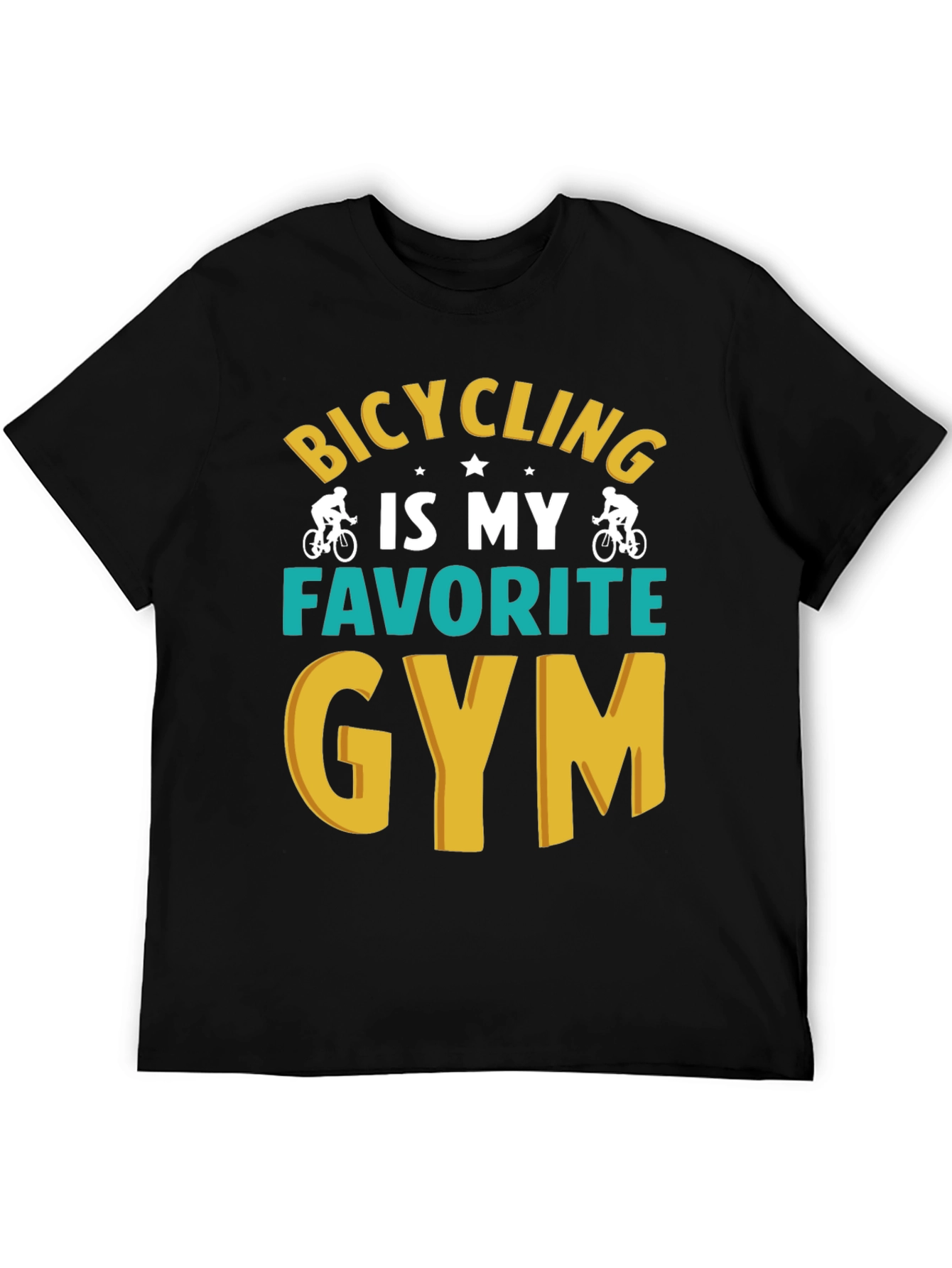 Bicycling is My Favorite Gym Graphic T-Shirt