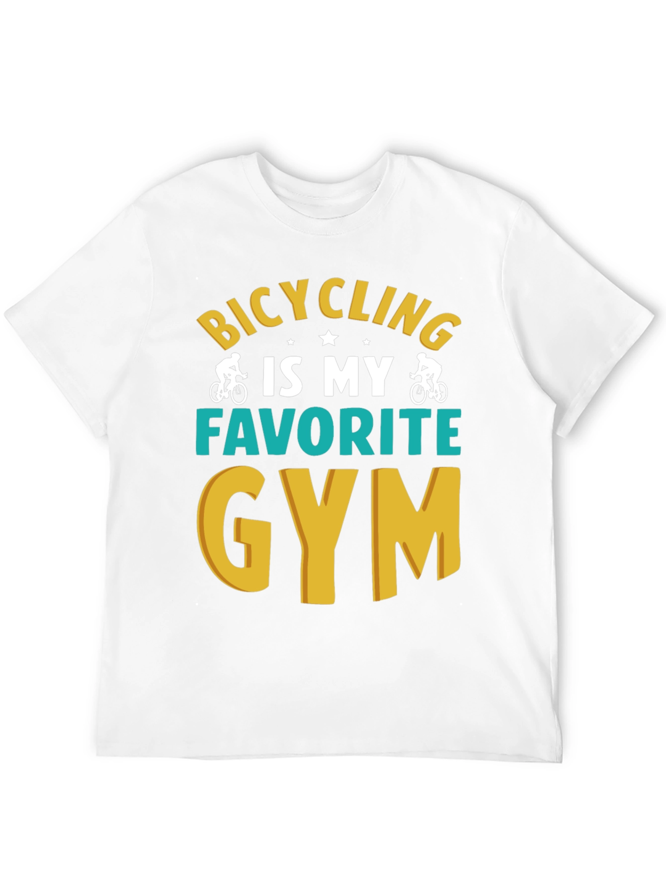 Bicycling is My Favorite Gym Graphic T-Shirt
