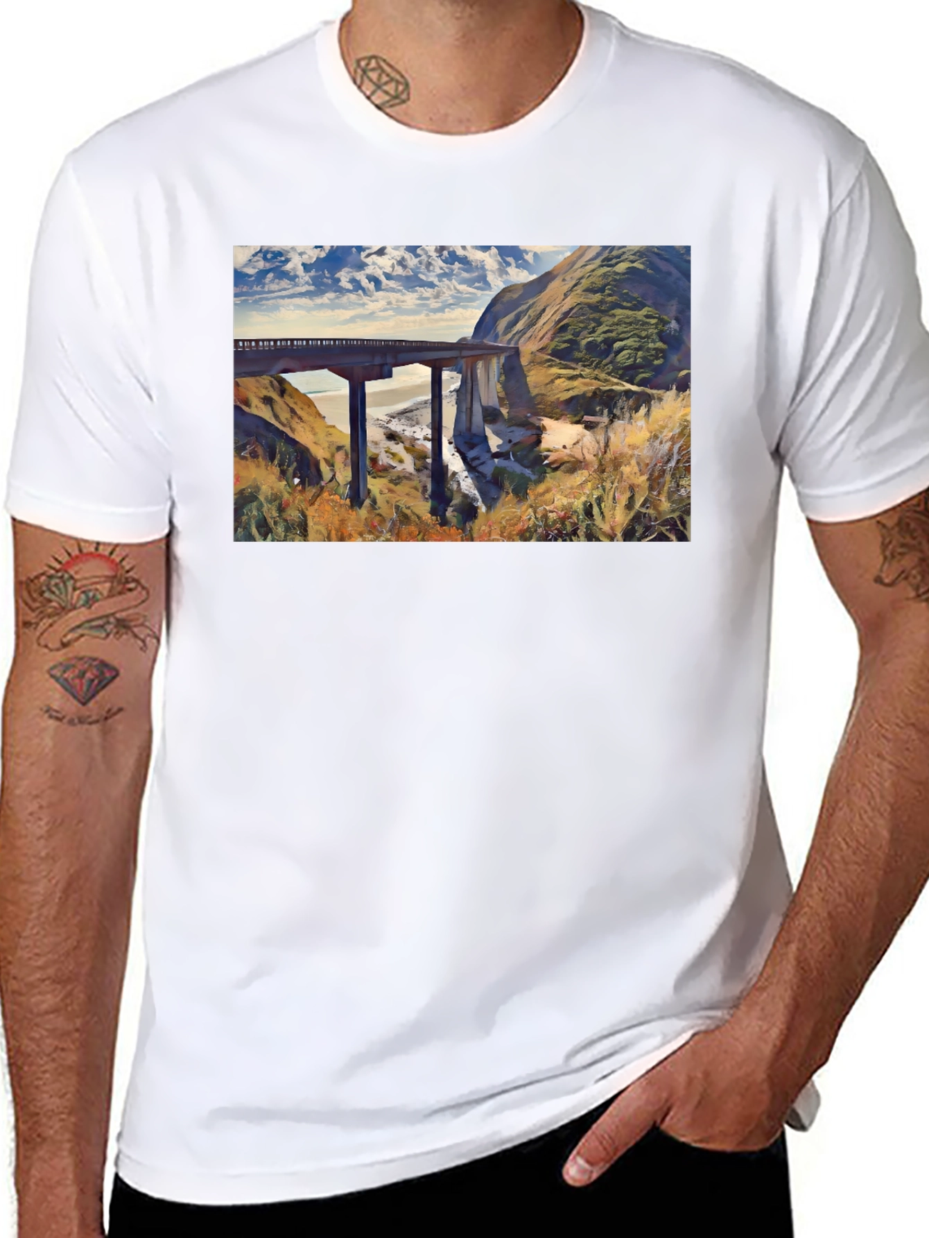 Scenic Bridge Graphic Tee
