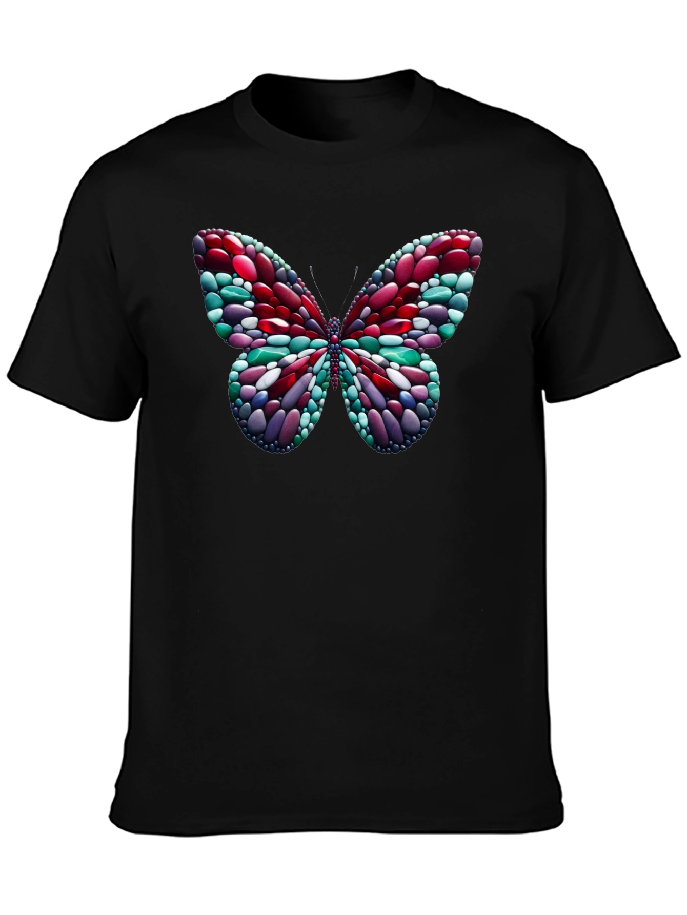 Abstract Butterfly Graphic T-Shirt
