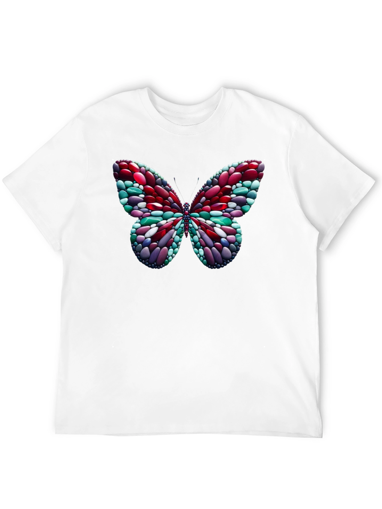 Abstract Butterfly Graphic T-Shirt