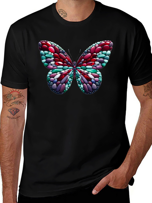 Abstract Butterfly Graphic T-Shirt