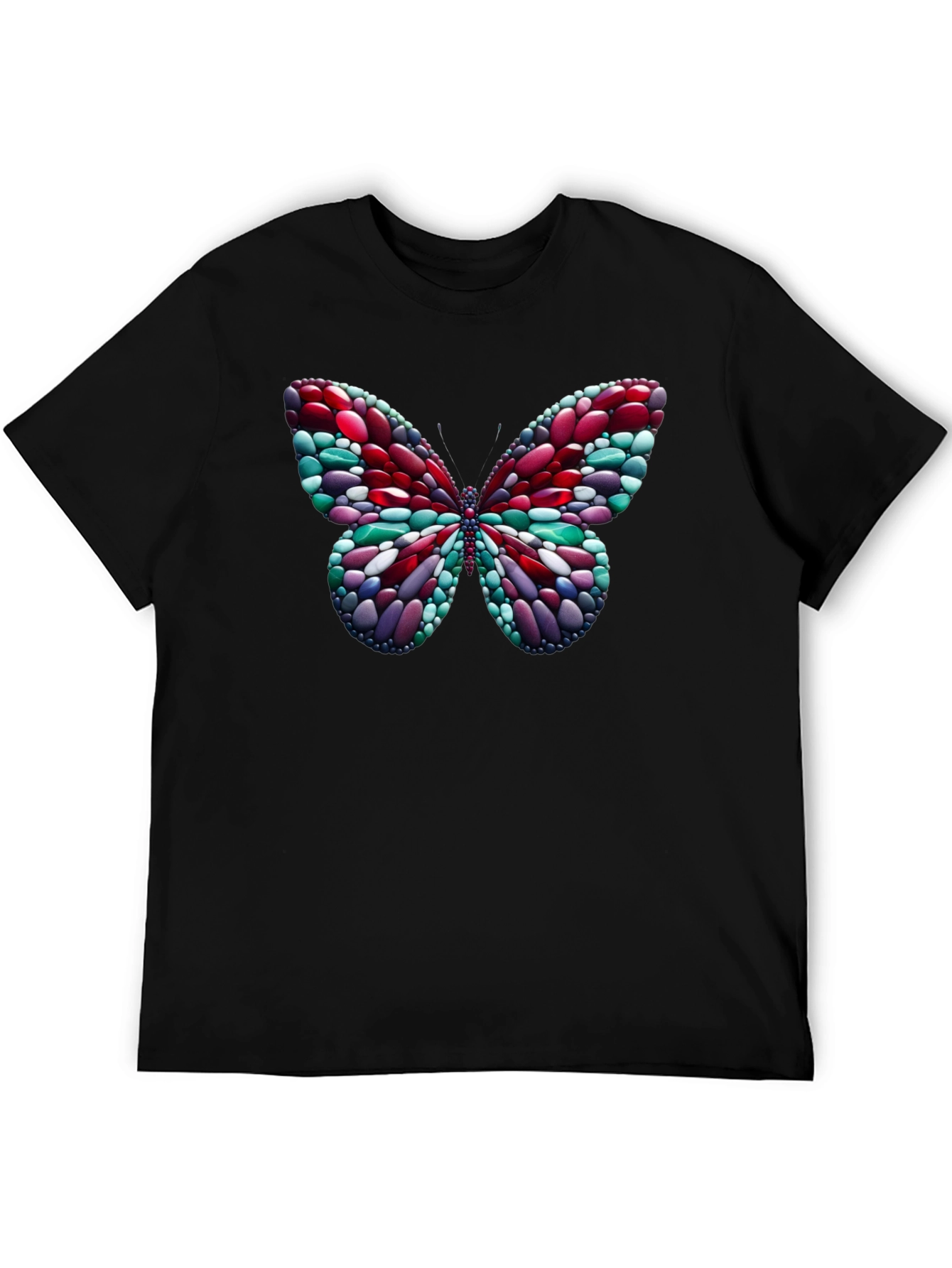 Abstract Butterfly Graphic T-Shirt