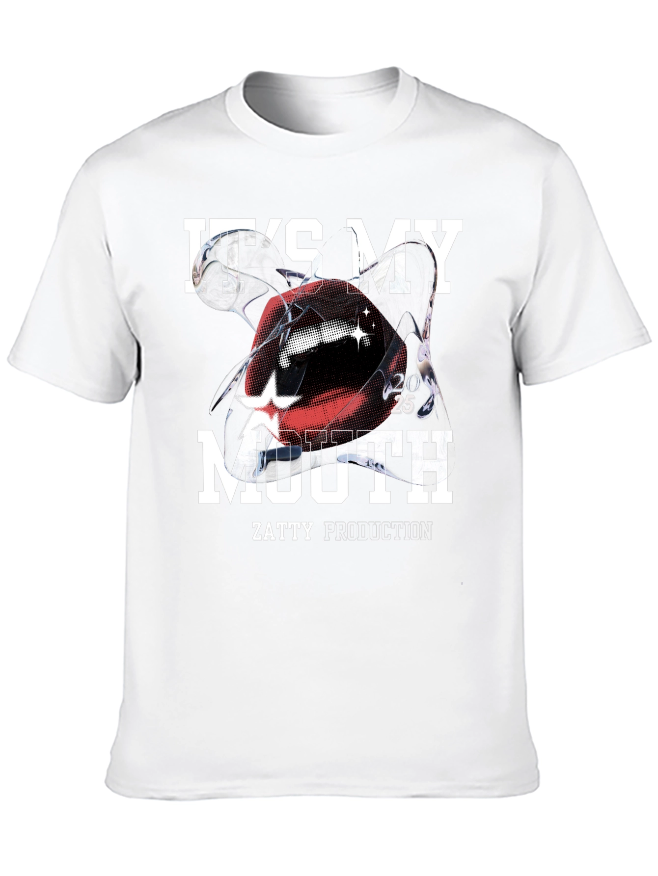 Its My Mouth Black Graphic Tee