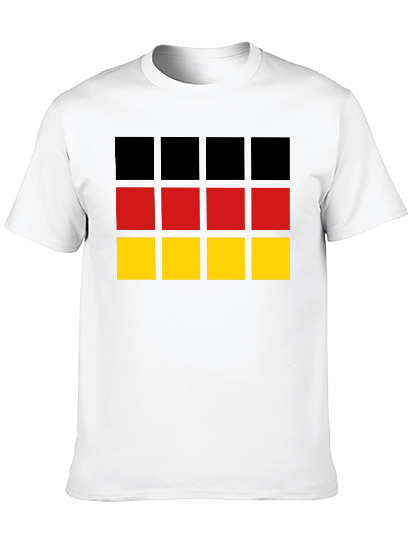Germany Flag Graphic Tee - Black Cotton T-Shirt