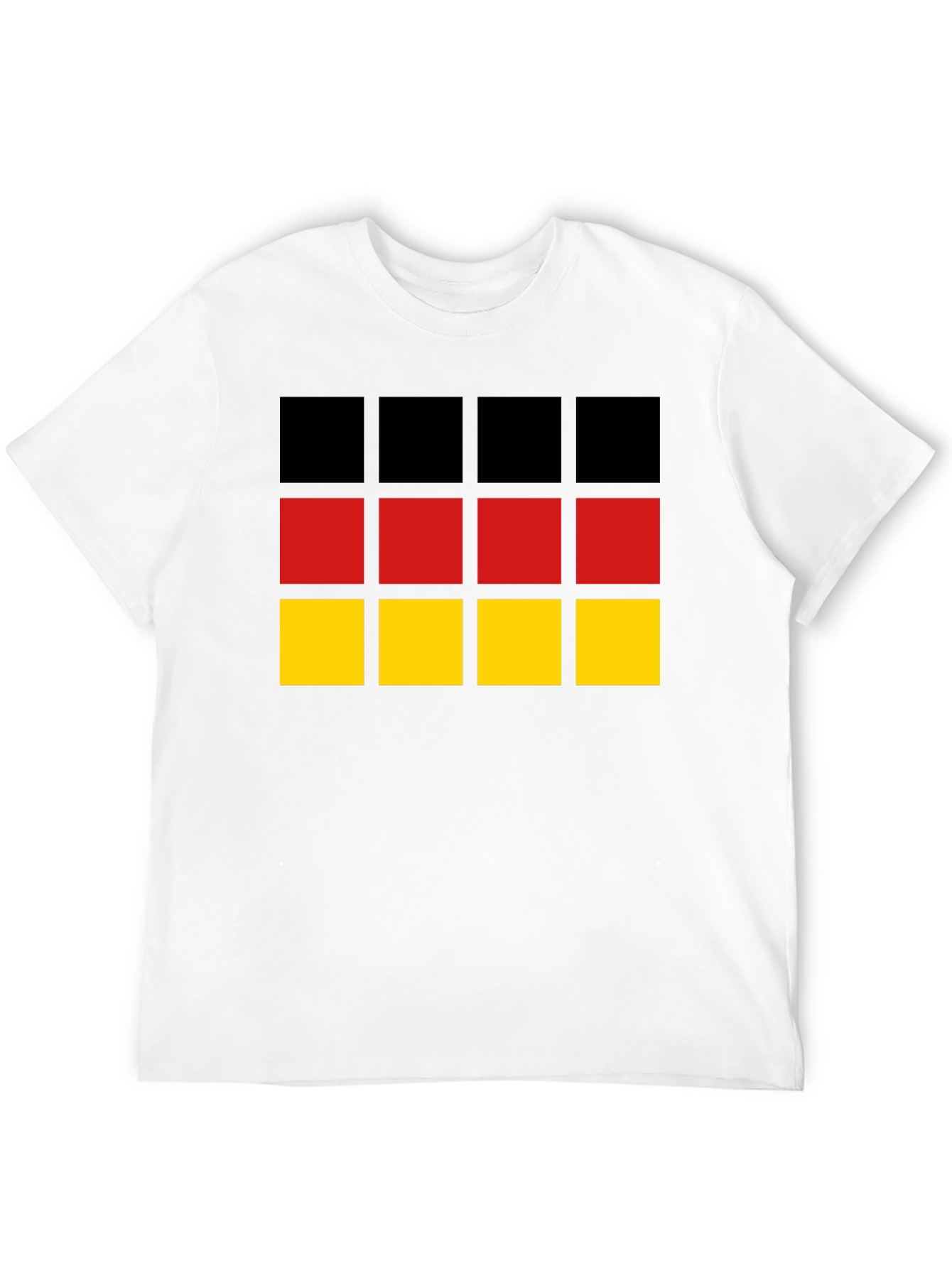 Germany Flag Graphic Tee - Black Cotton T-Shirt