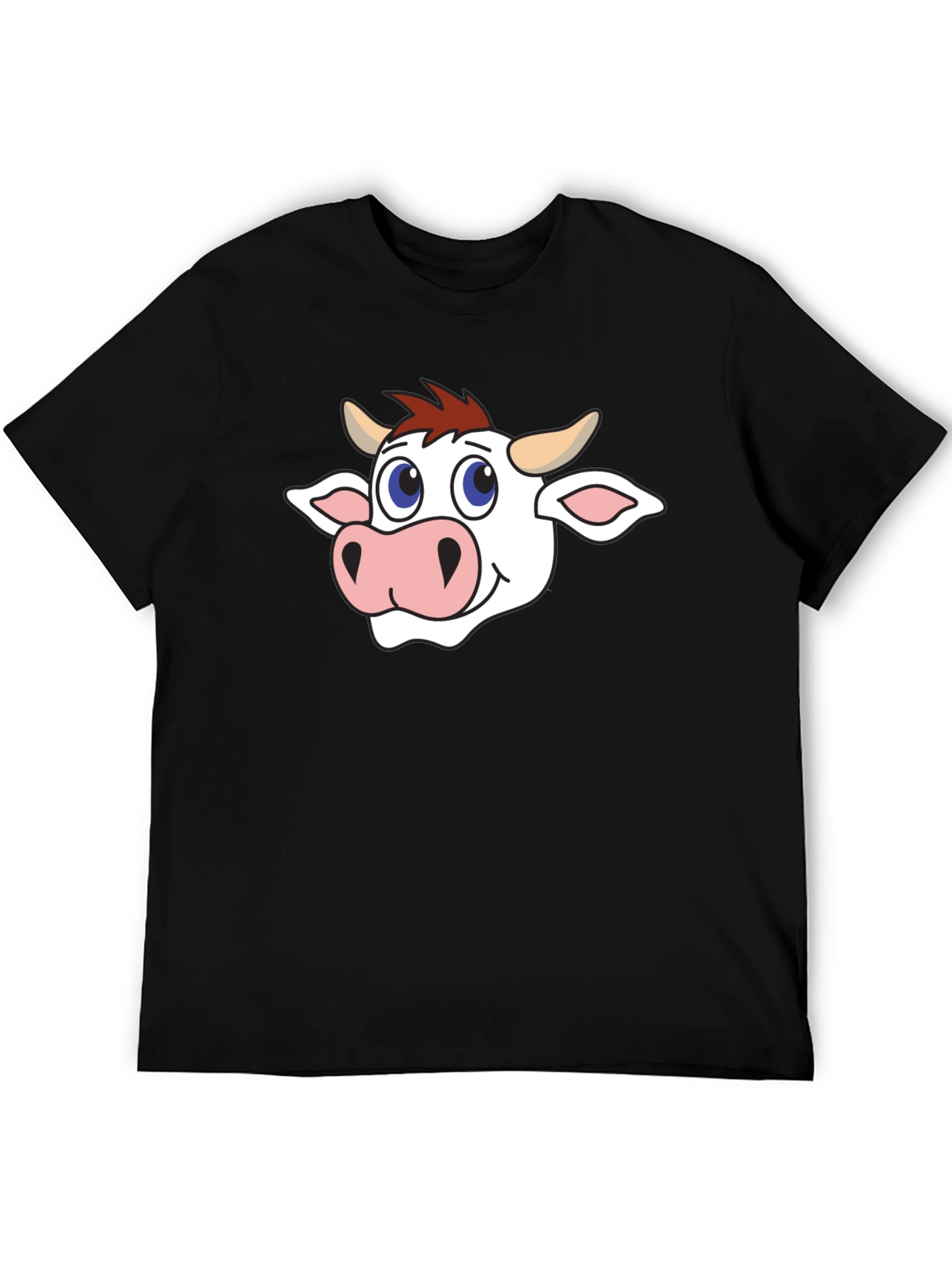 Cow Graphic Black T-Shirt