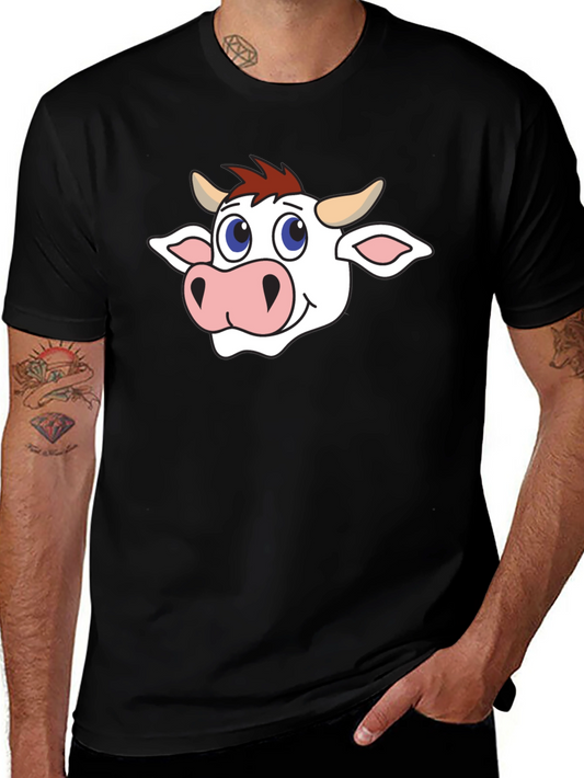 Cow Graphic Black T-Shirt