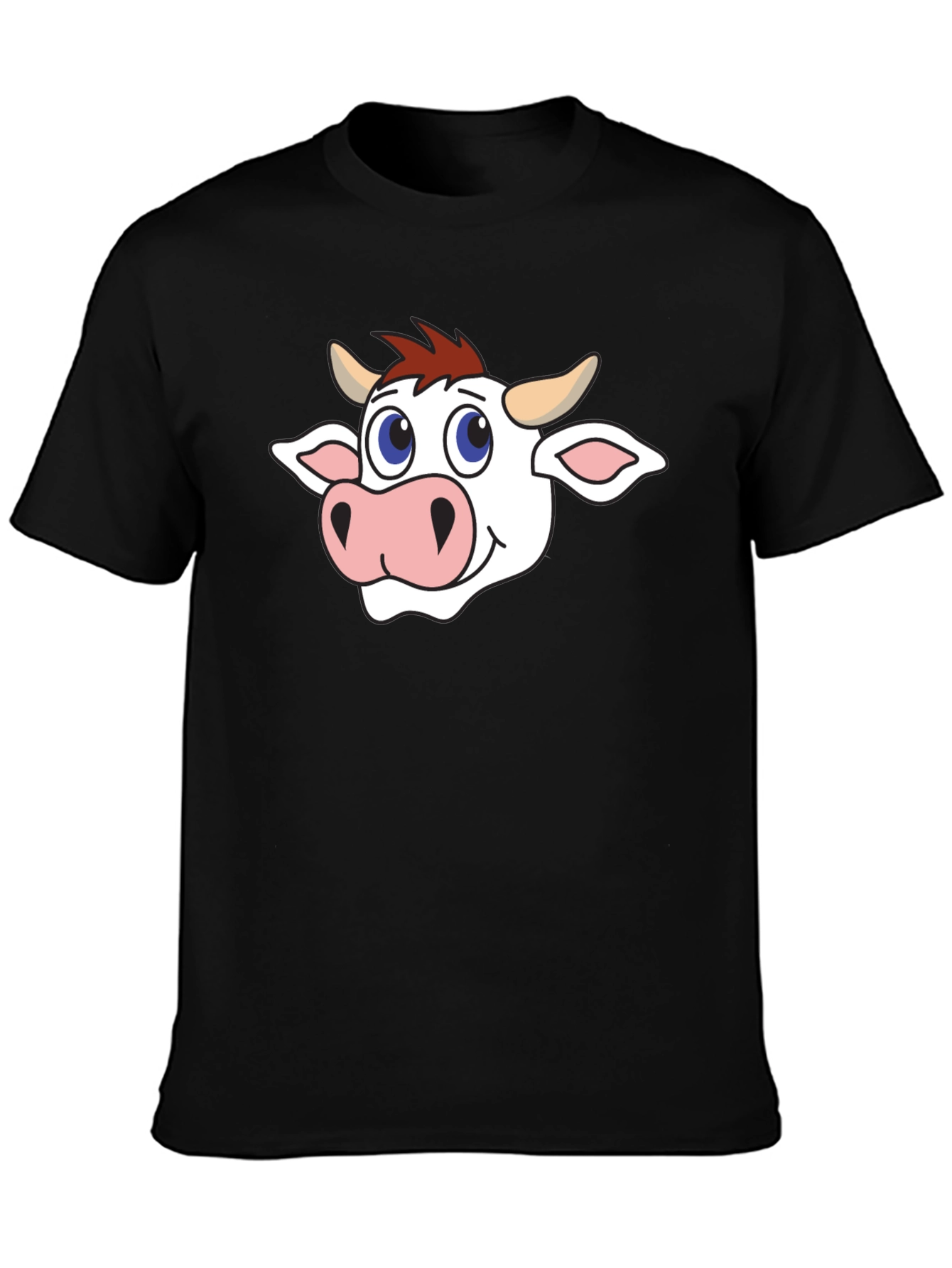 Cow Graphic Black T-Shirt