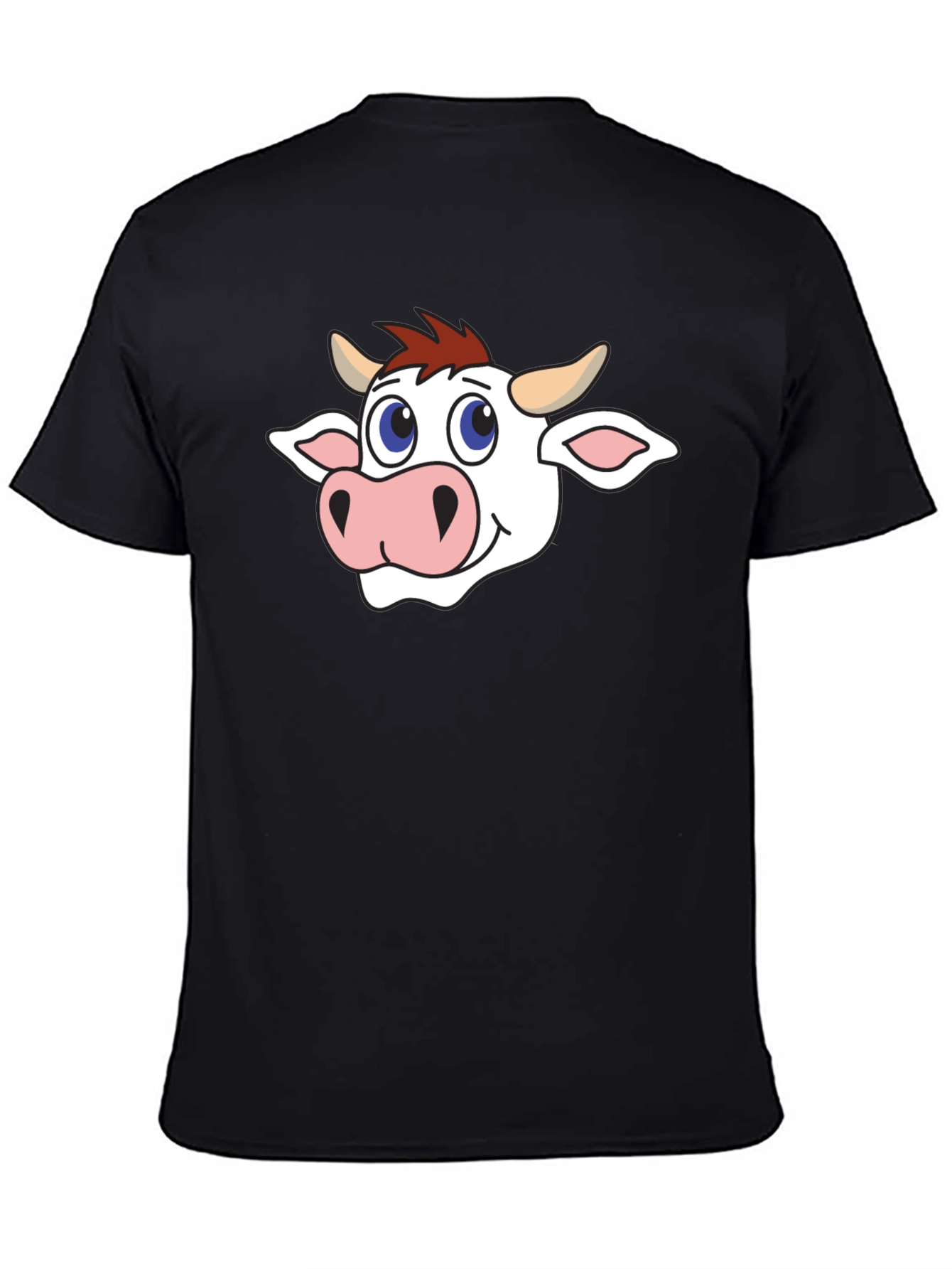 Cow Graphic Black T-Shirt