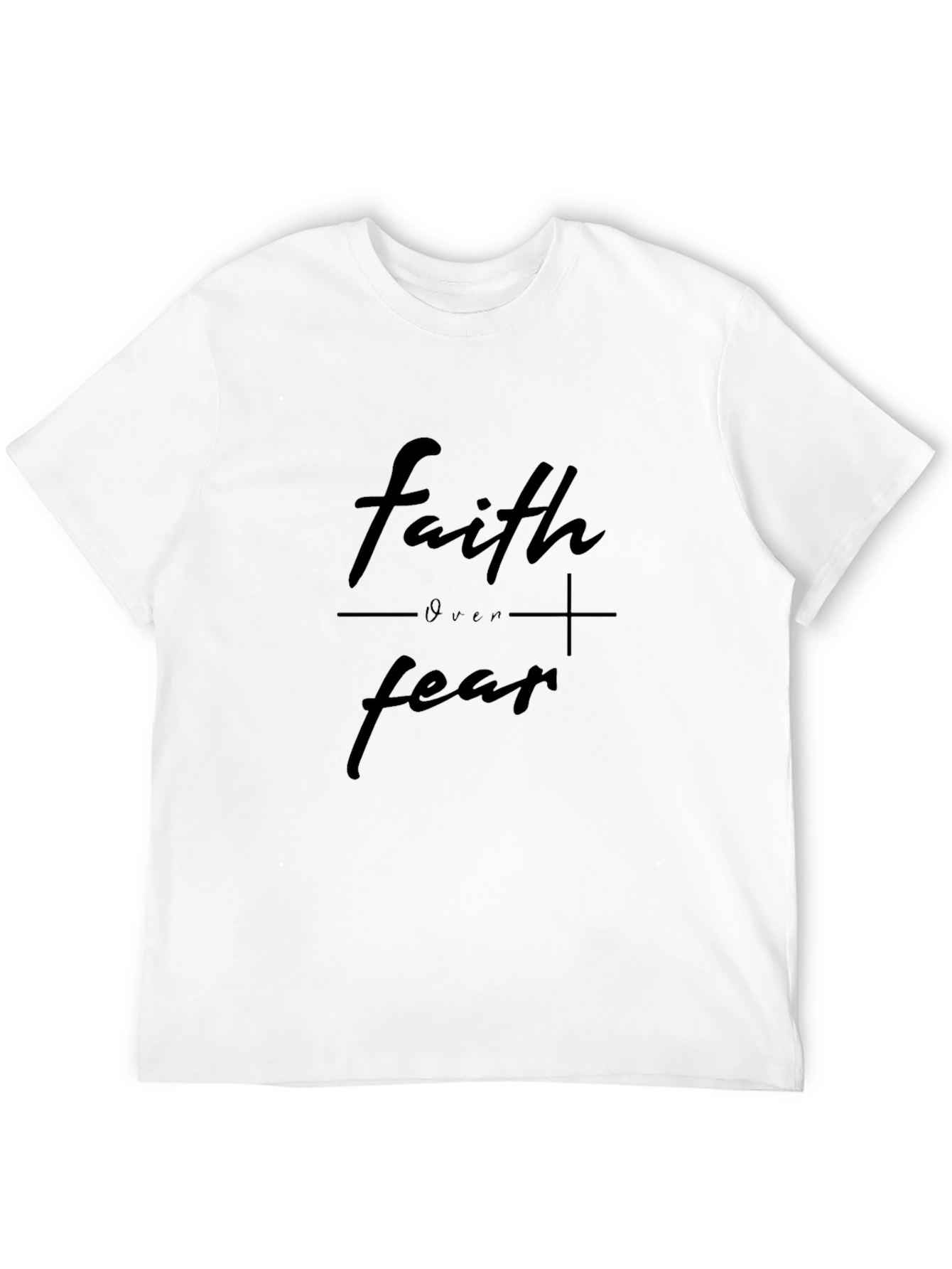 Faith Over Fear Black T-Shirt