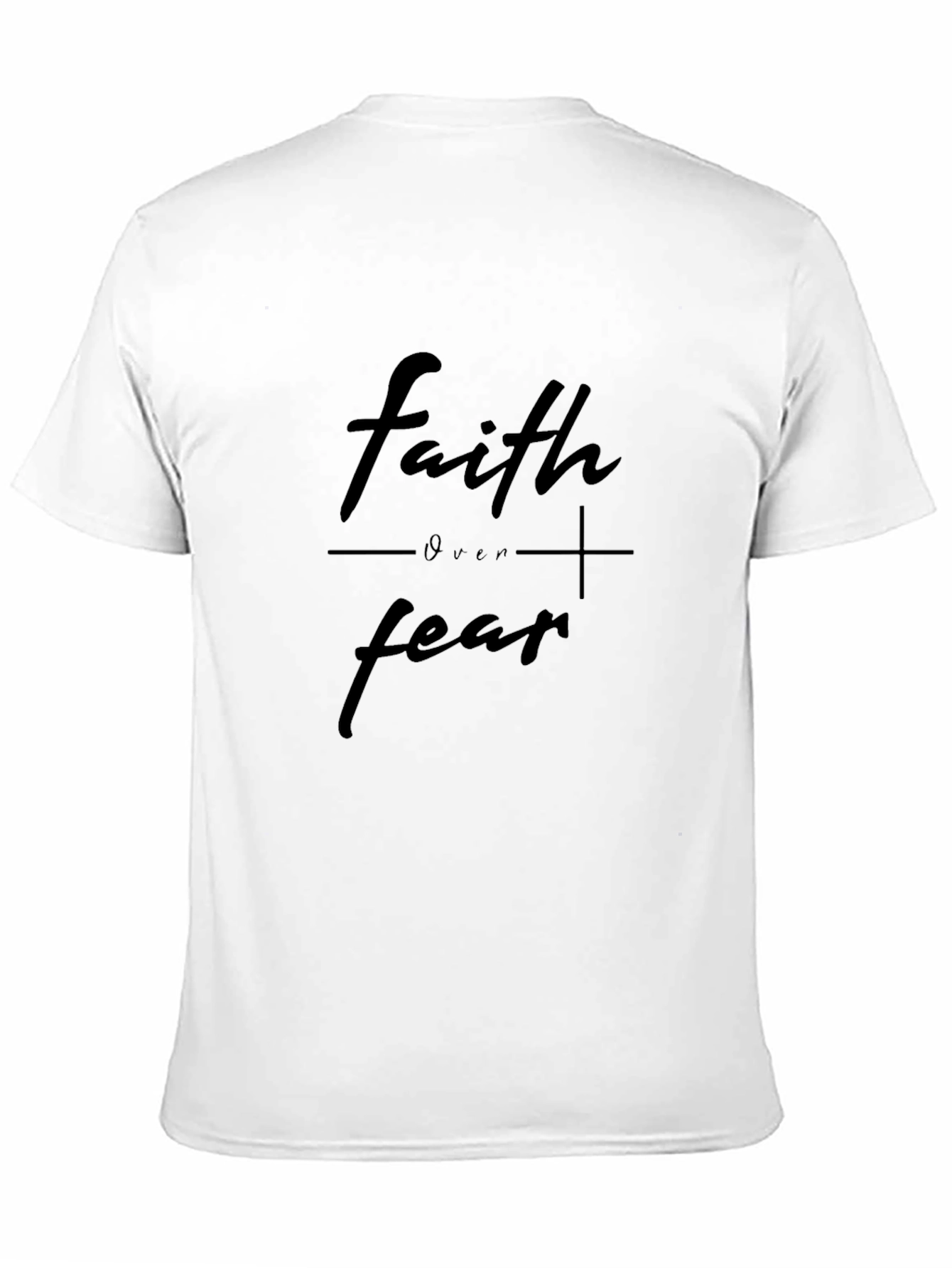 Faith Over Fear Black T-Shirt