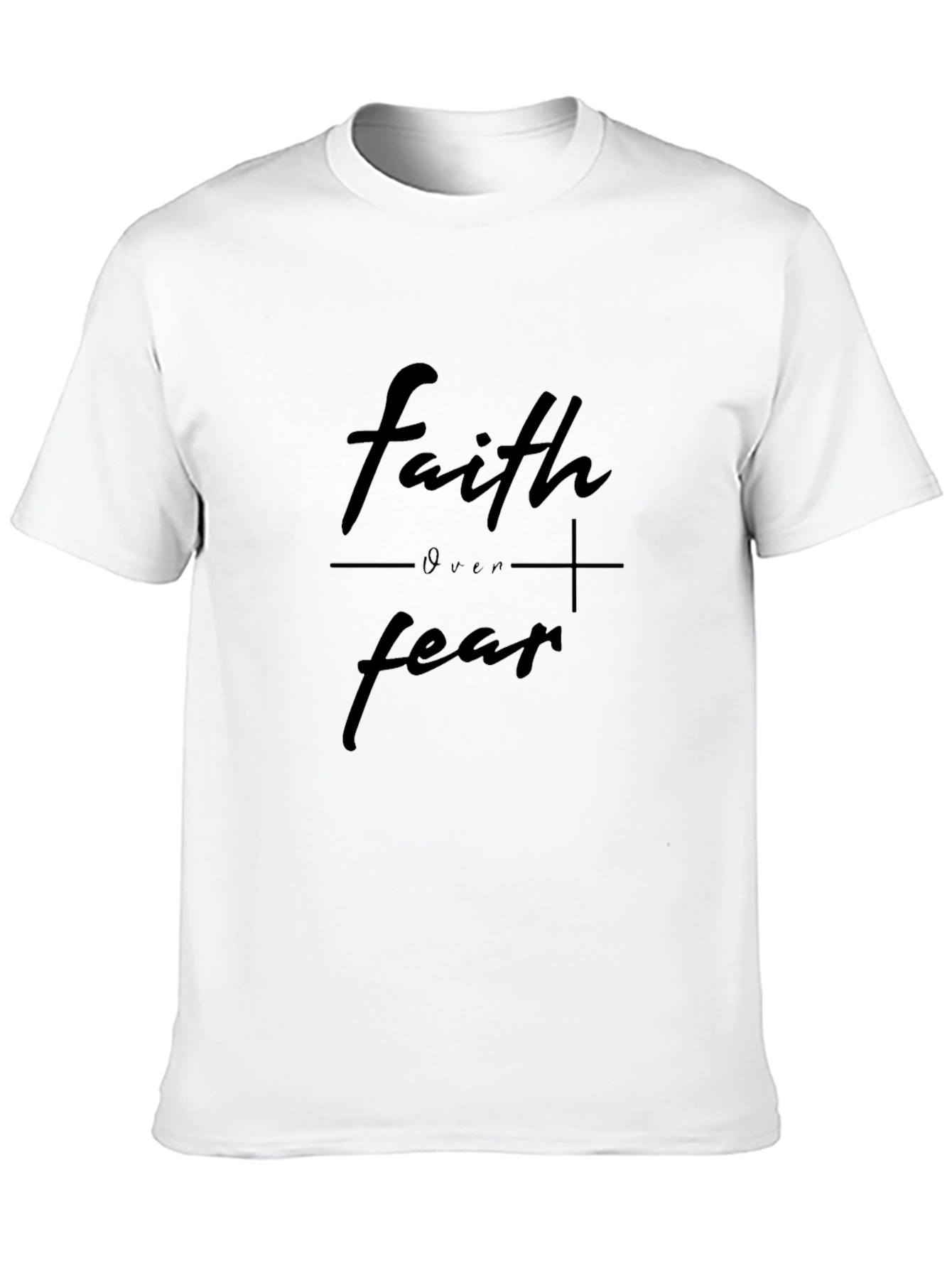 Faith Over Fear Black T-Shirt