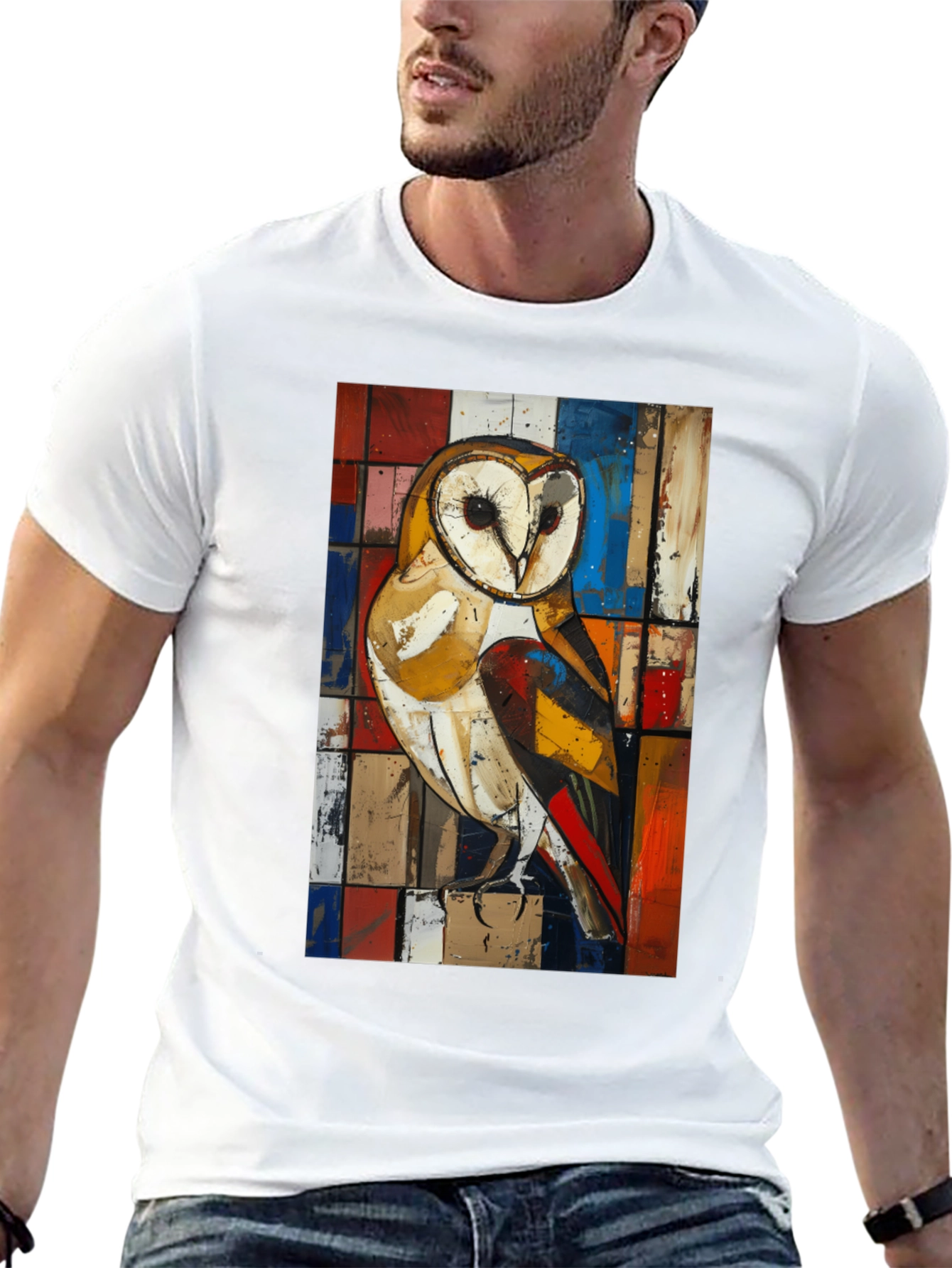 Owl Art T-Shirt - Unique Graphic Tee